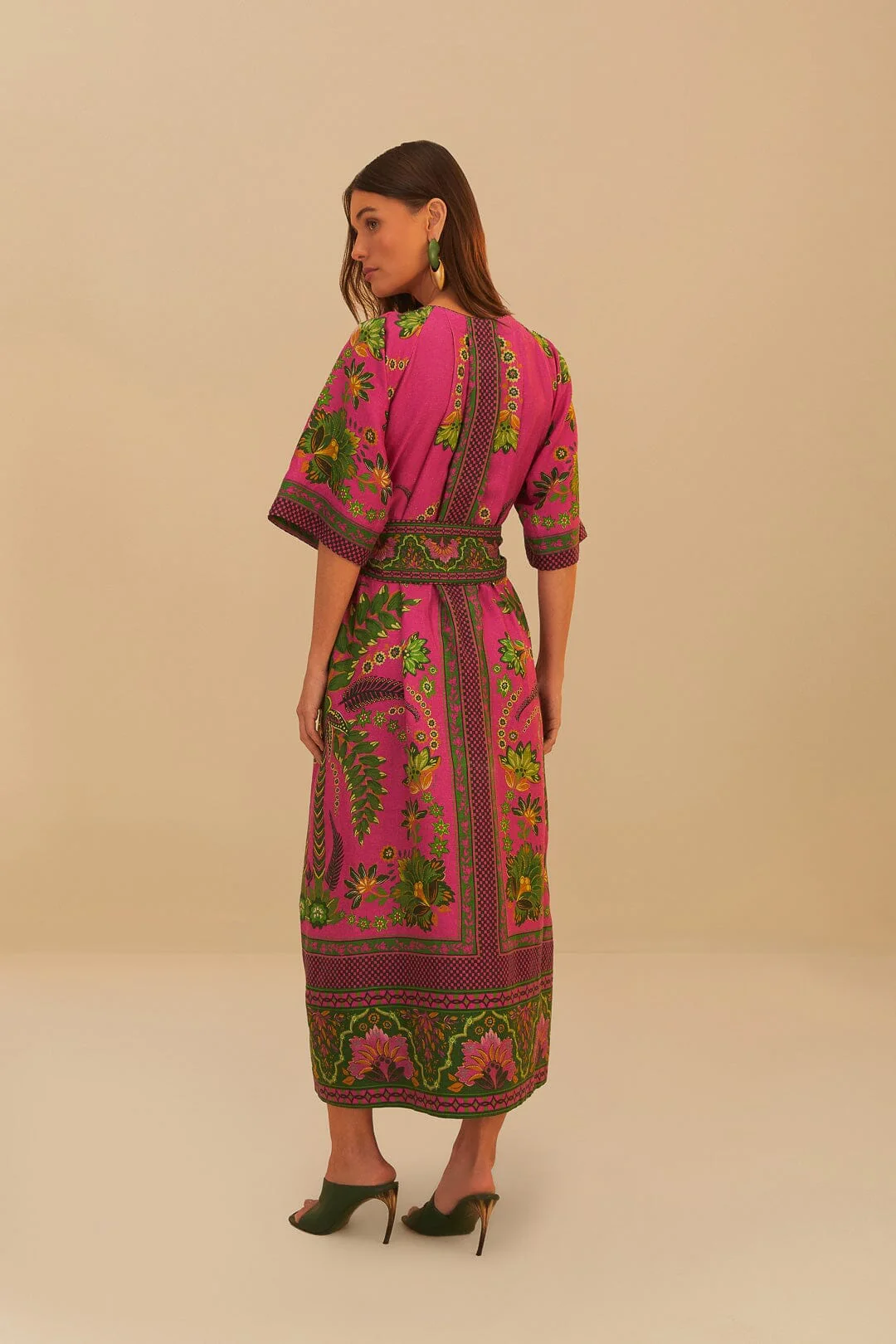 Pink Ana Tapestry Maxi Dress - Image 3