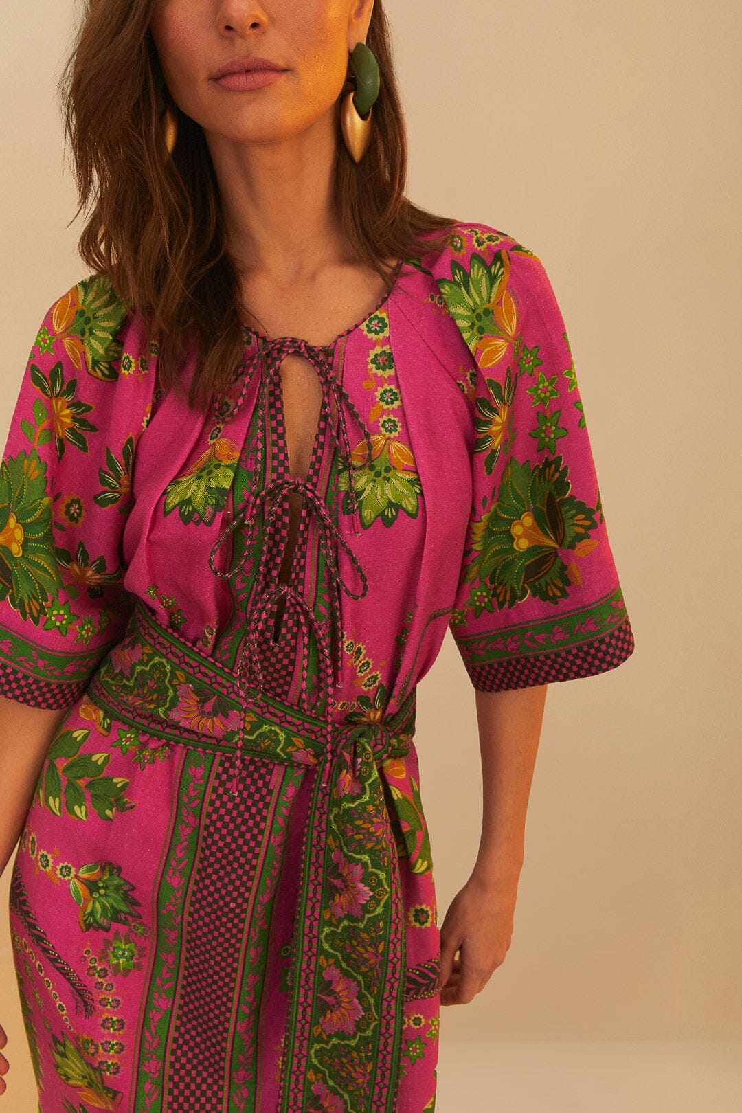Pink Ana Tapestry Maxi Dress - Image 4