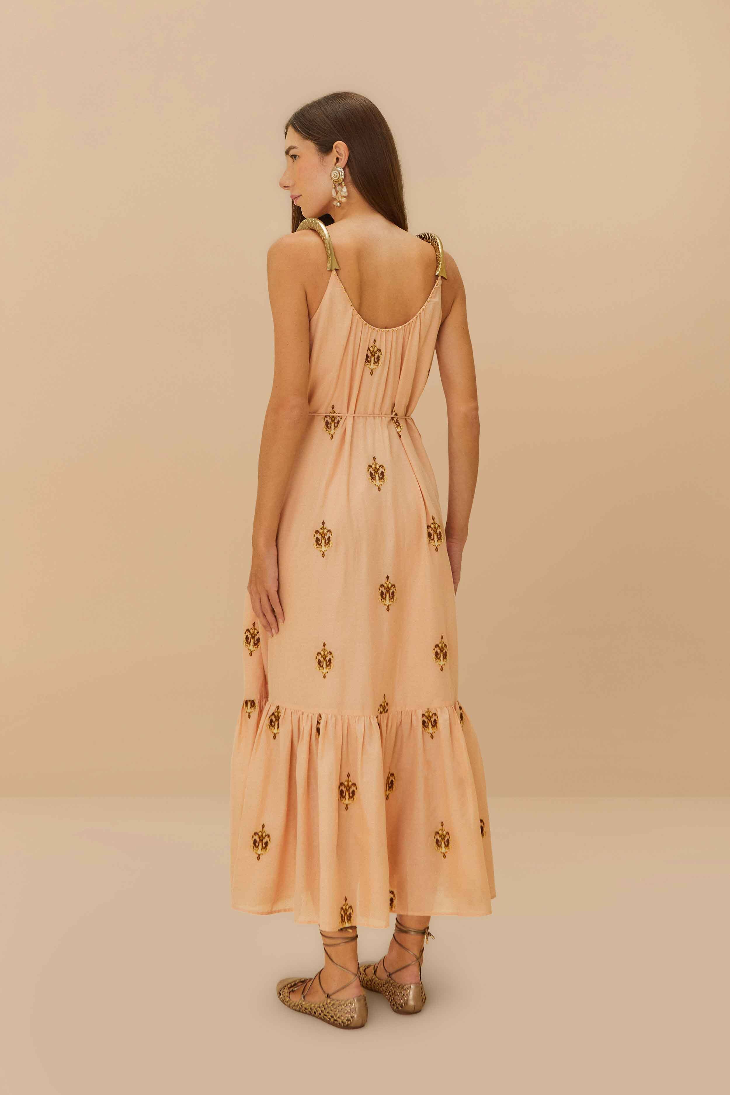Sand Anchor Tapestry Fish Strap Maxi Dress - Image 3