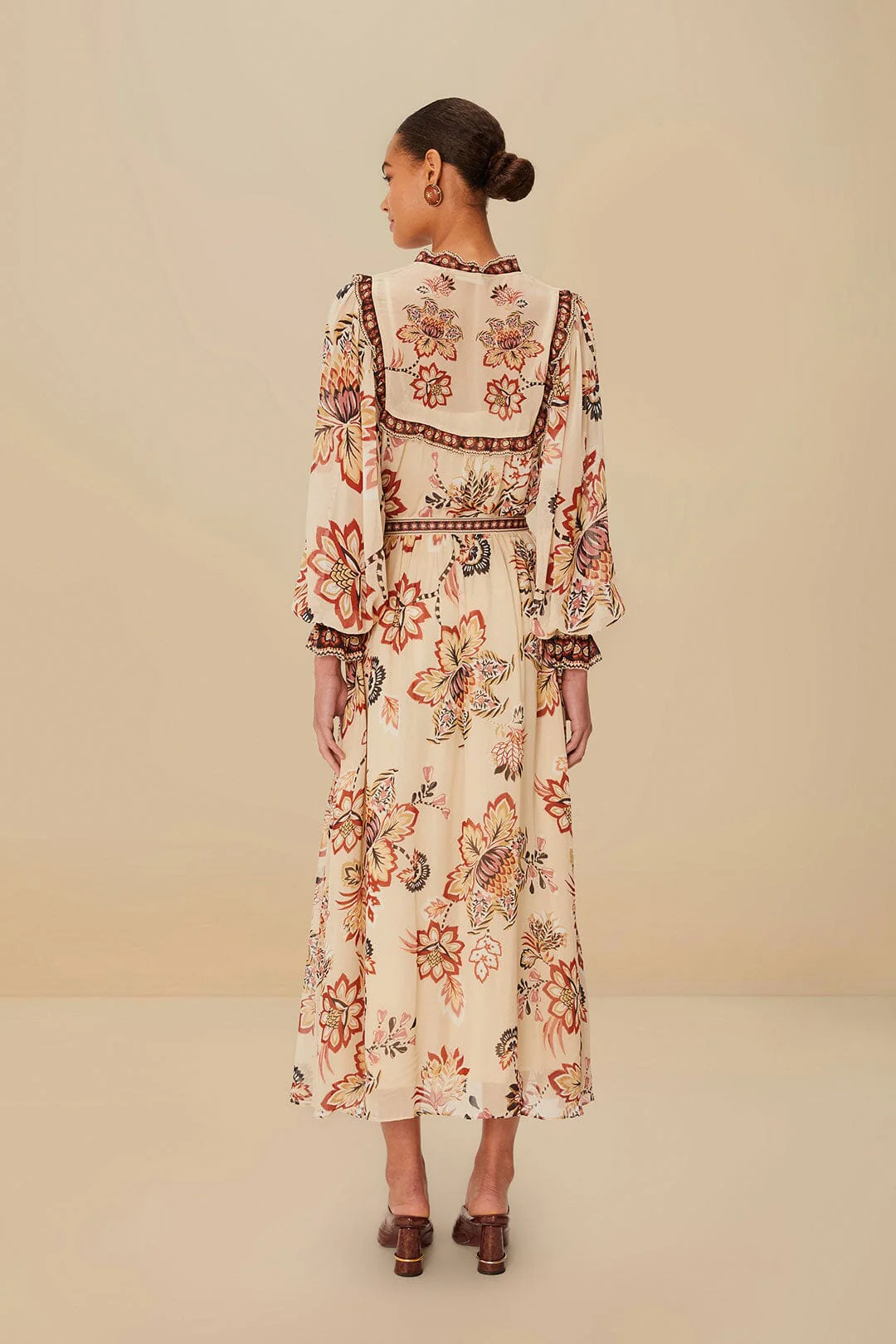 Sand Aura Floral Blouse - Image 3