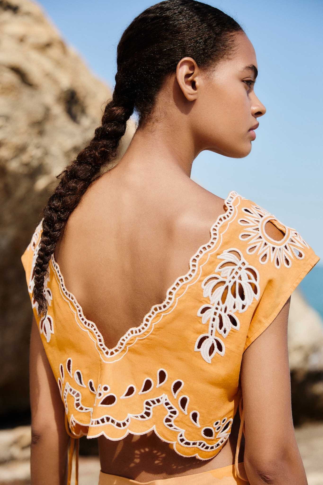 Camel Banana Tree Blouse - Image 2