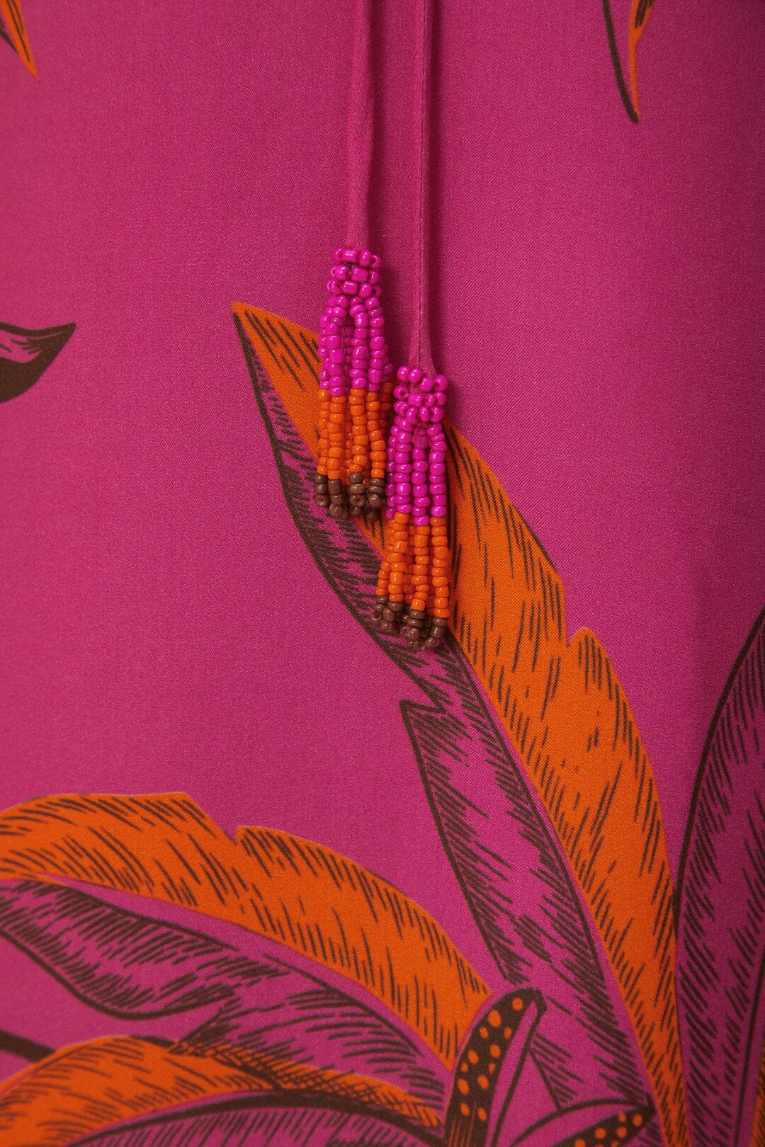 Pink Beach Forest Lenzing™ Ecovero™ Viscose Maxi Dress - Image 7