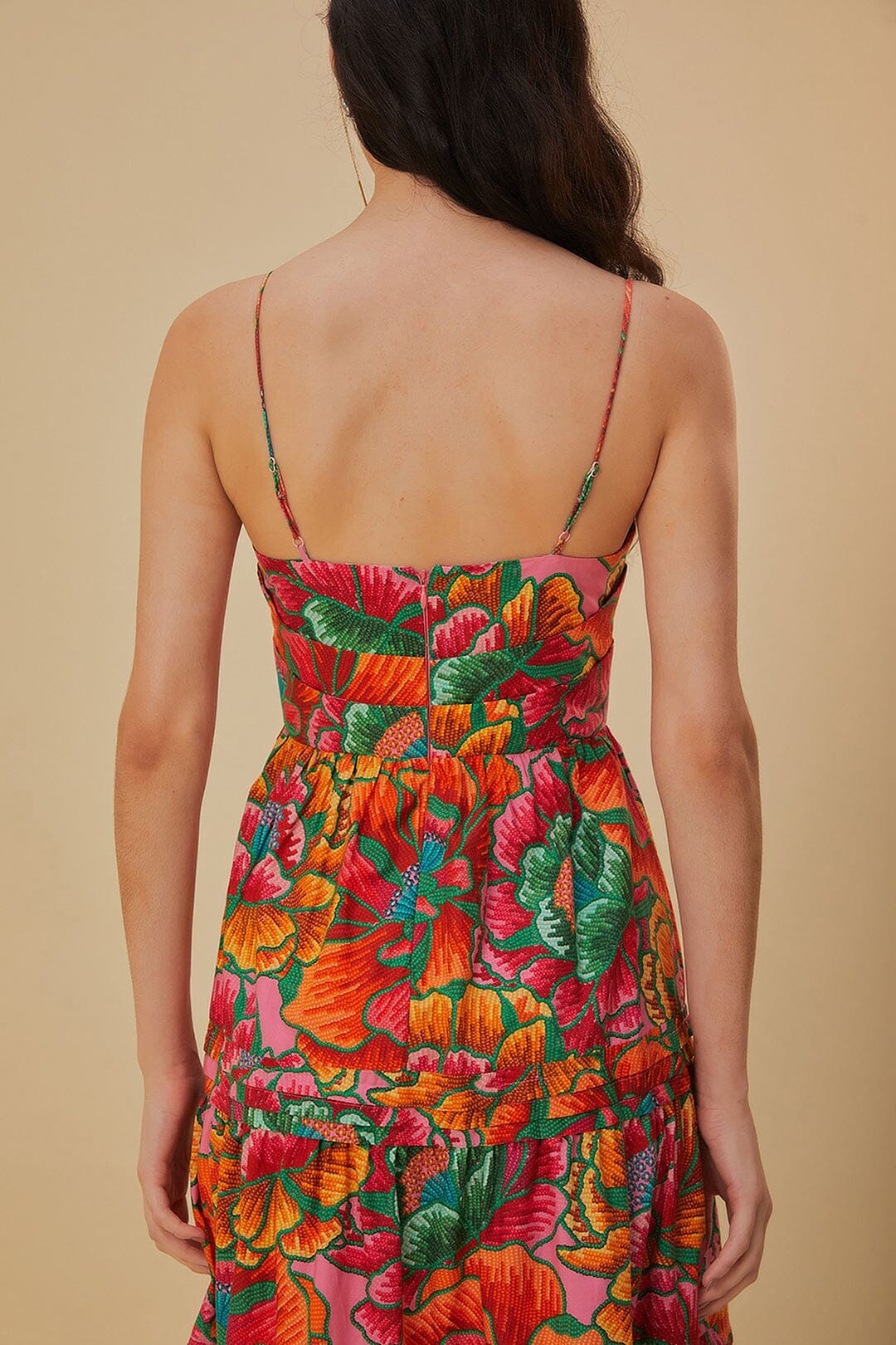 Pink Beaded Spring Sleeveless Maxi Dress - Image 5