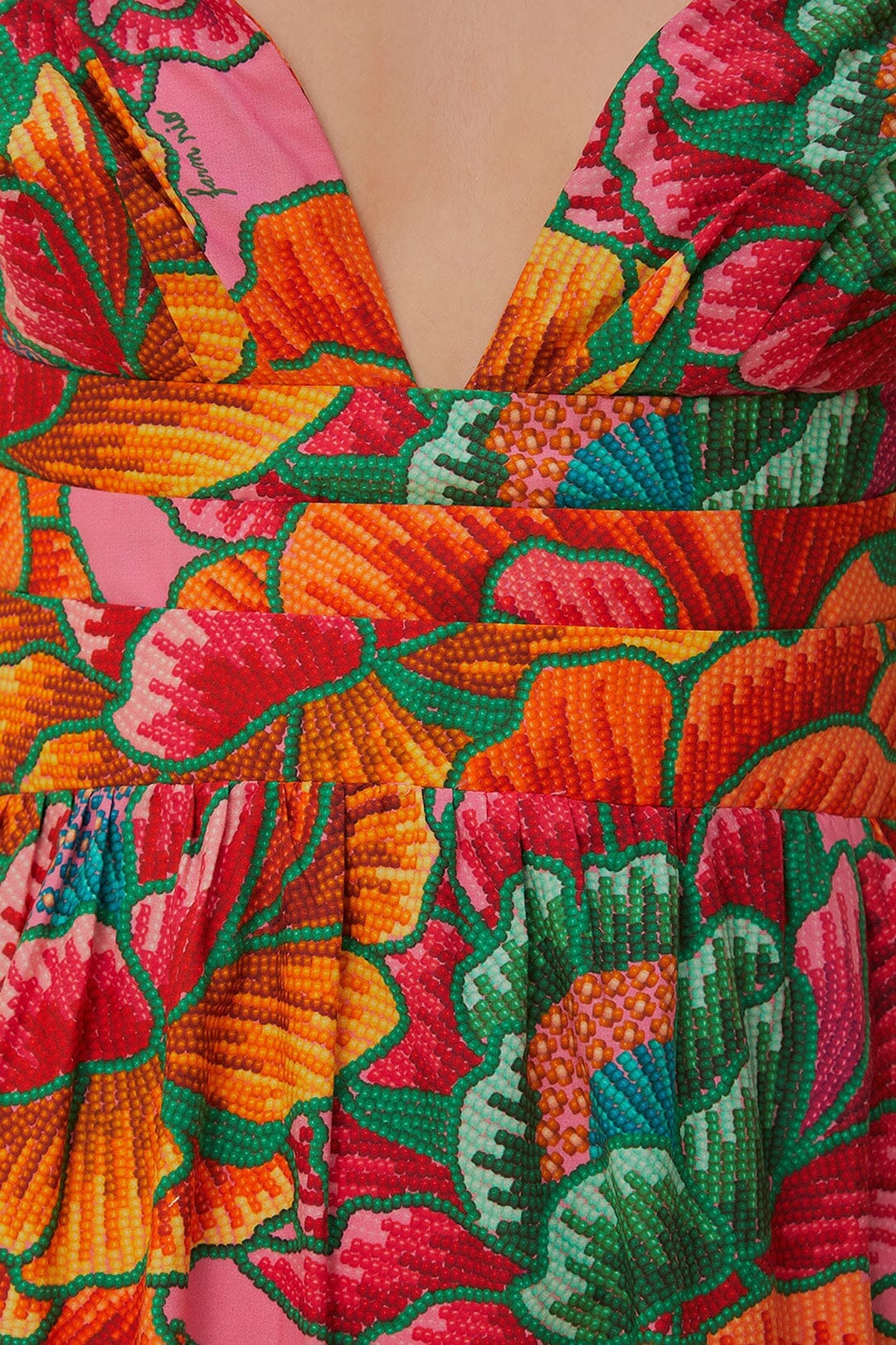 Pink Beaded Spring Sleeveless Maxi Dress - Image 6