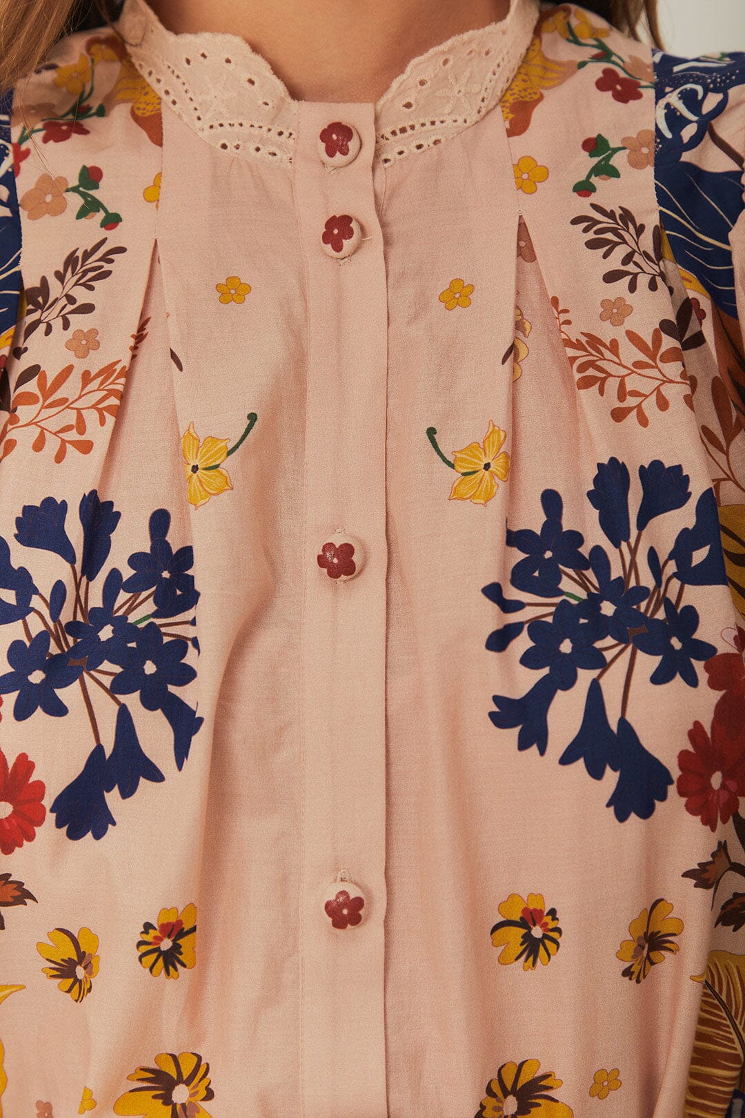 BEAUTY BOUQUET PINK PUFF SLEEVE MINI DRESS - Image 6