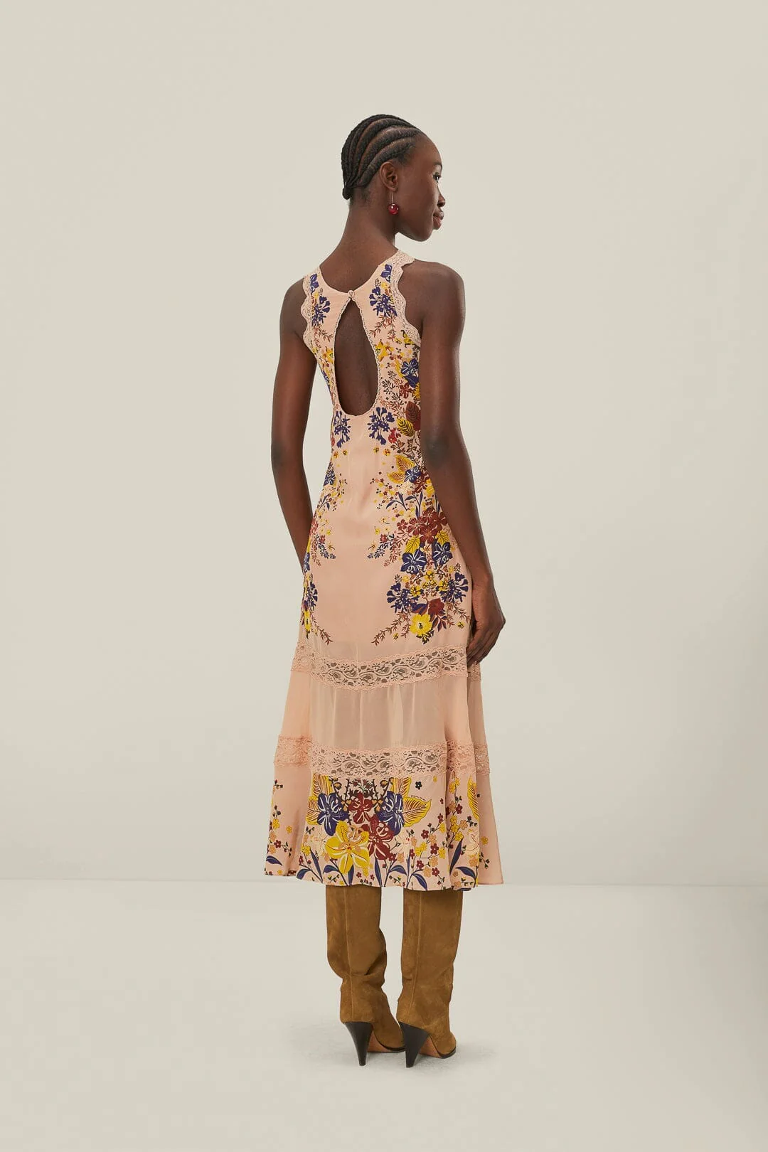 Pink Beauty Bouquet Sleeveless Maxi Dress - Image 5