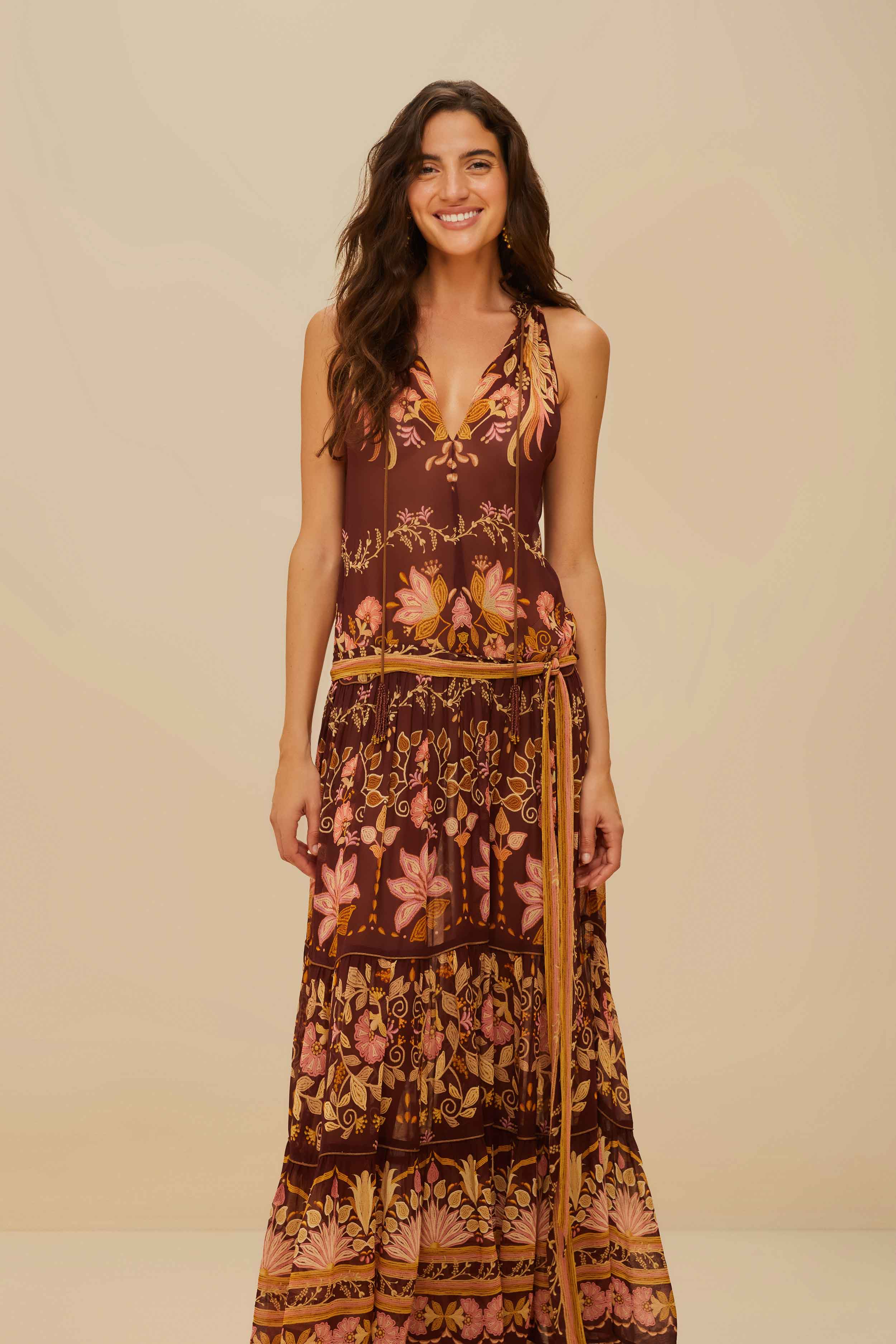 Burgundy Bella Maxi Dress - Image 2