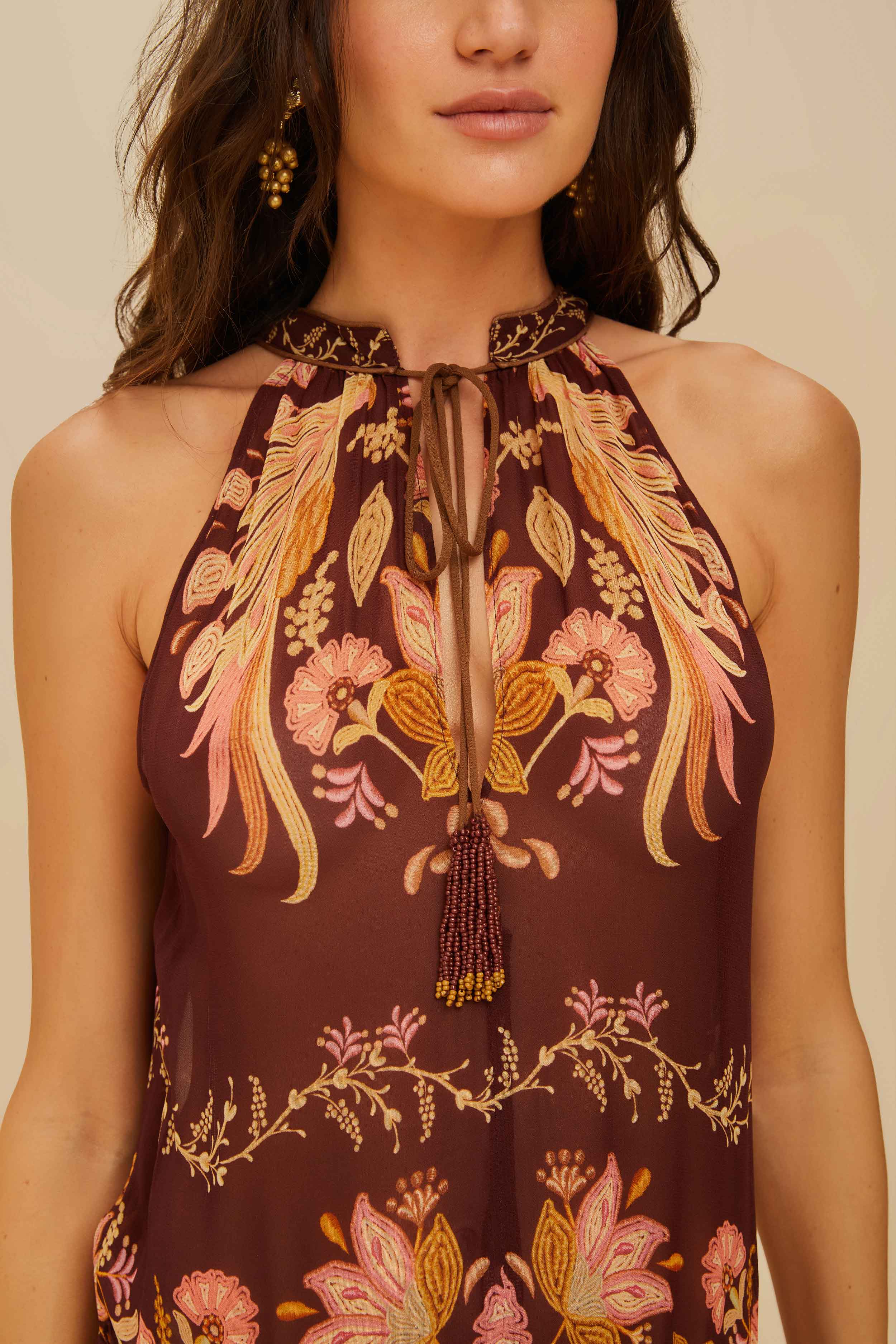 Burgundy Bella Maxi Dress - Image 3