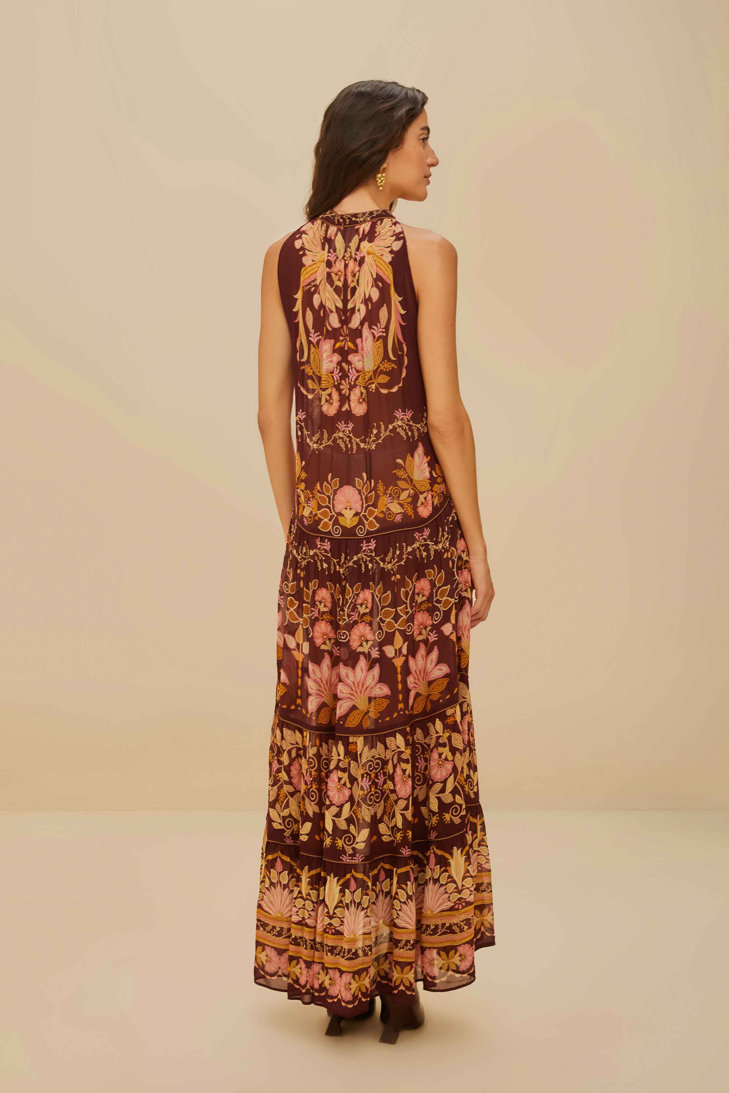 Burgundy Bella Maxi Dress - Image 4