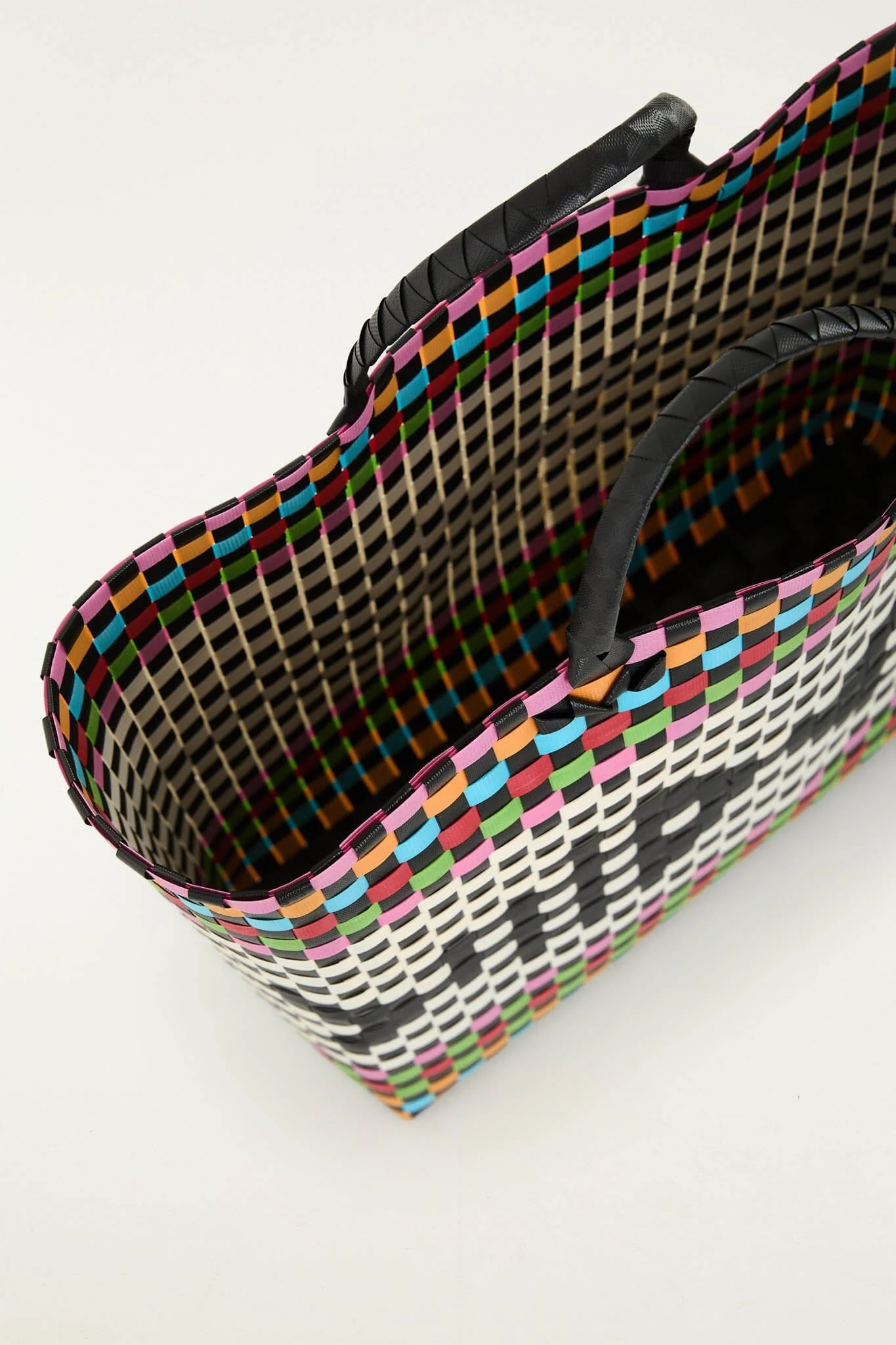 Black And White Fish Woven Bag - Image 4