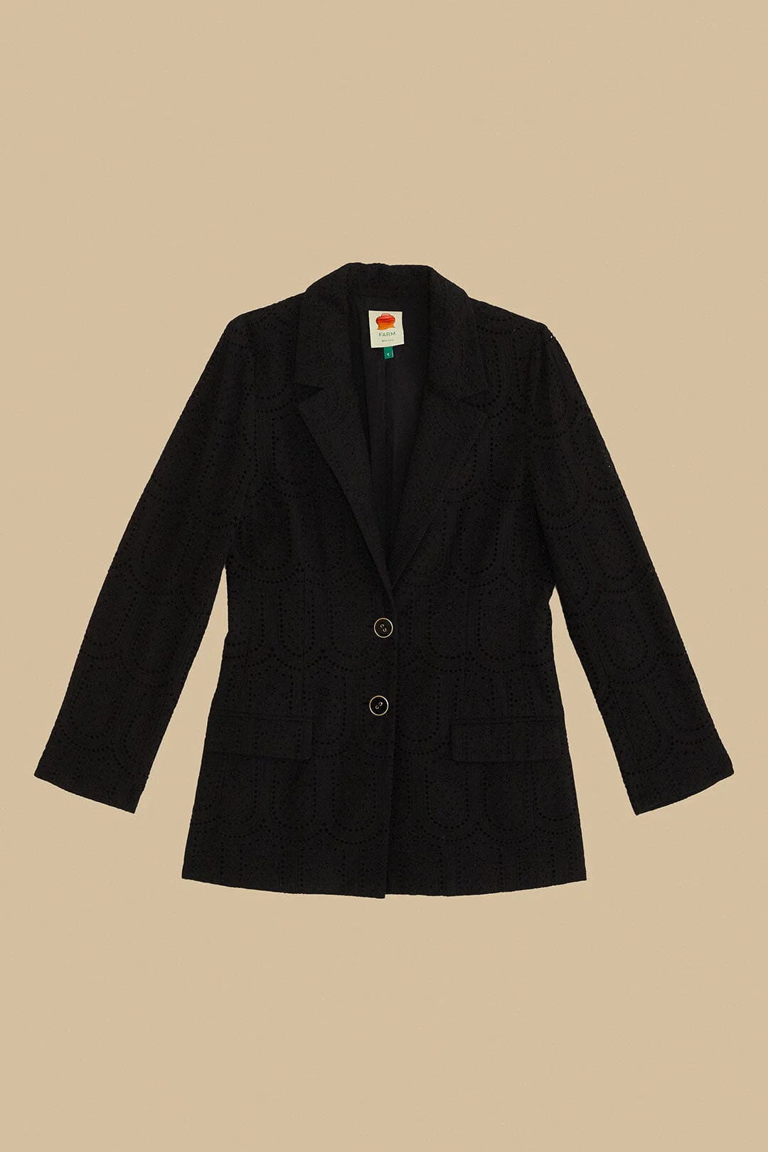 Black Eyelet Blazer - Image 5