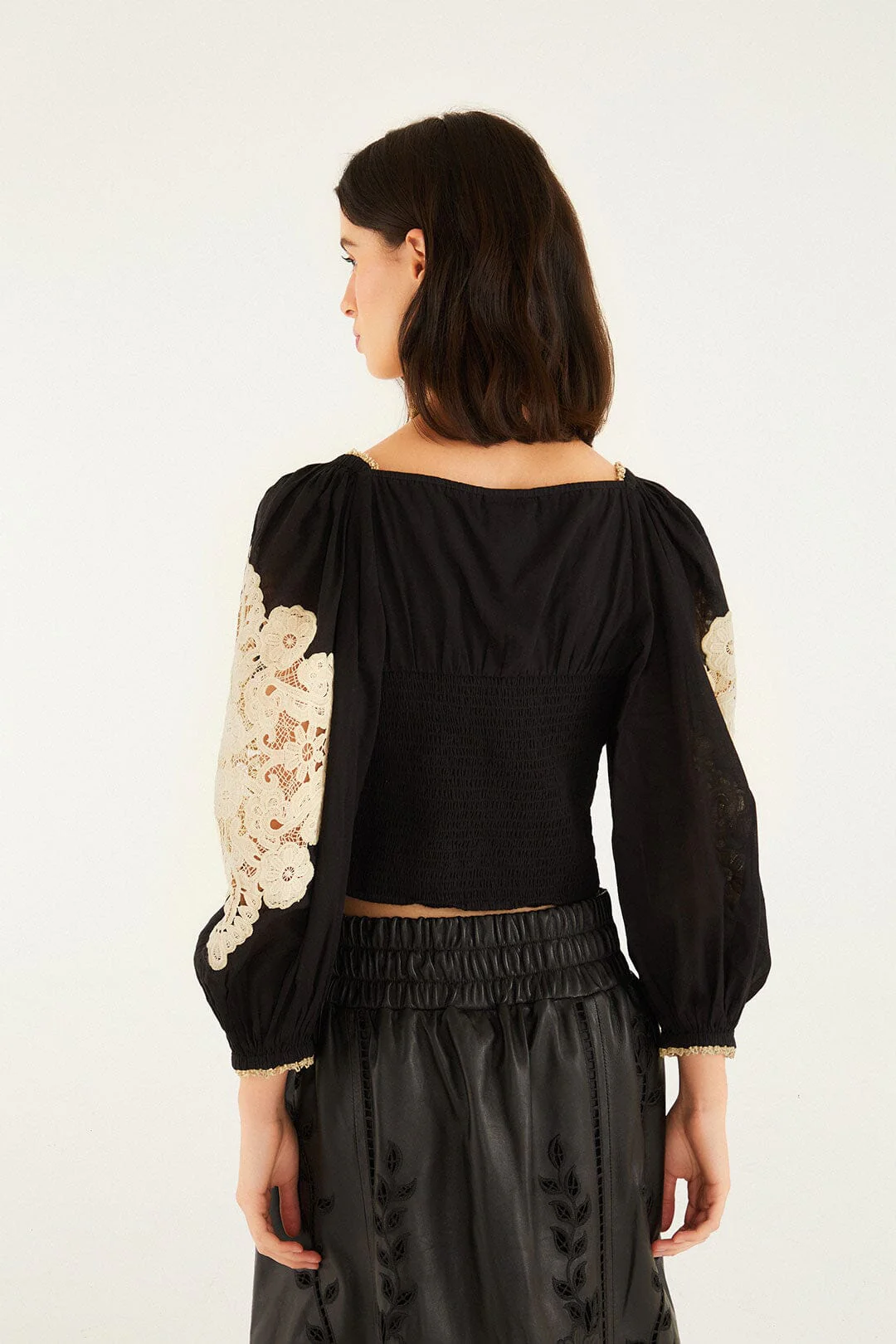 Black Lace Blouse - Image 3