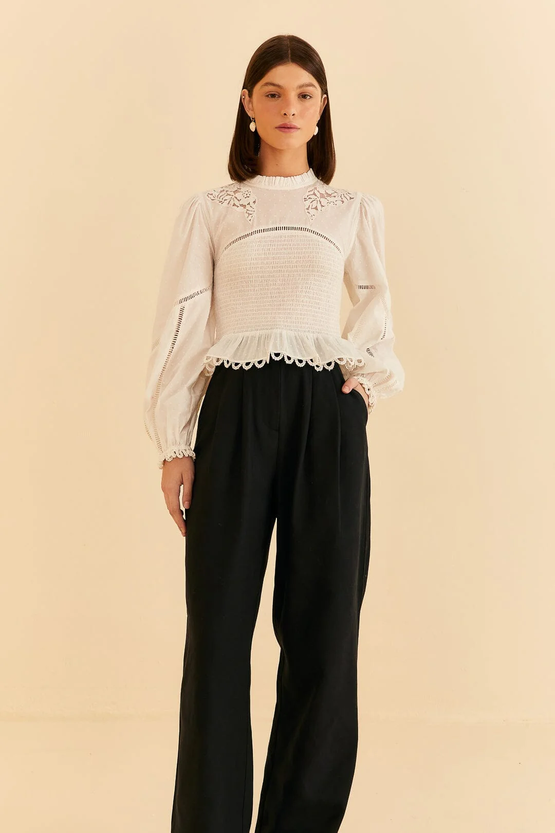Black Low Waisted Pants - Image 2