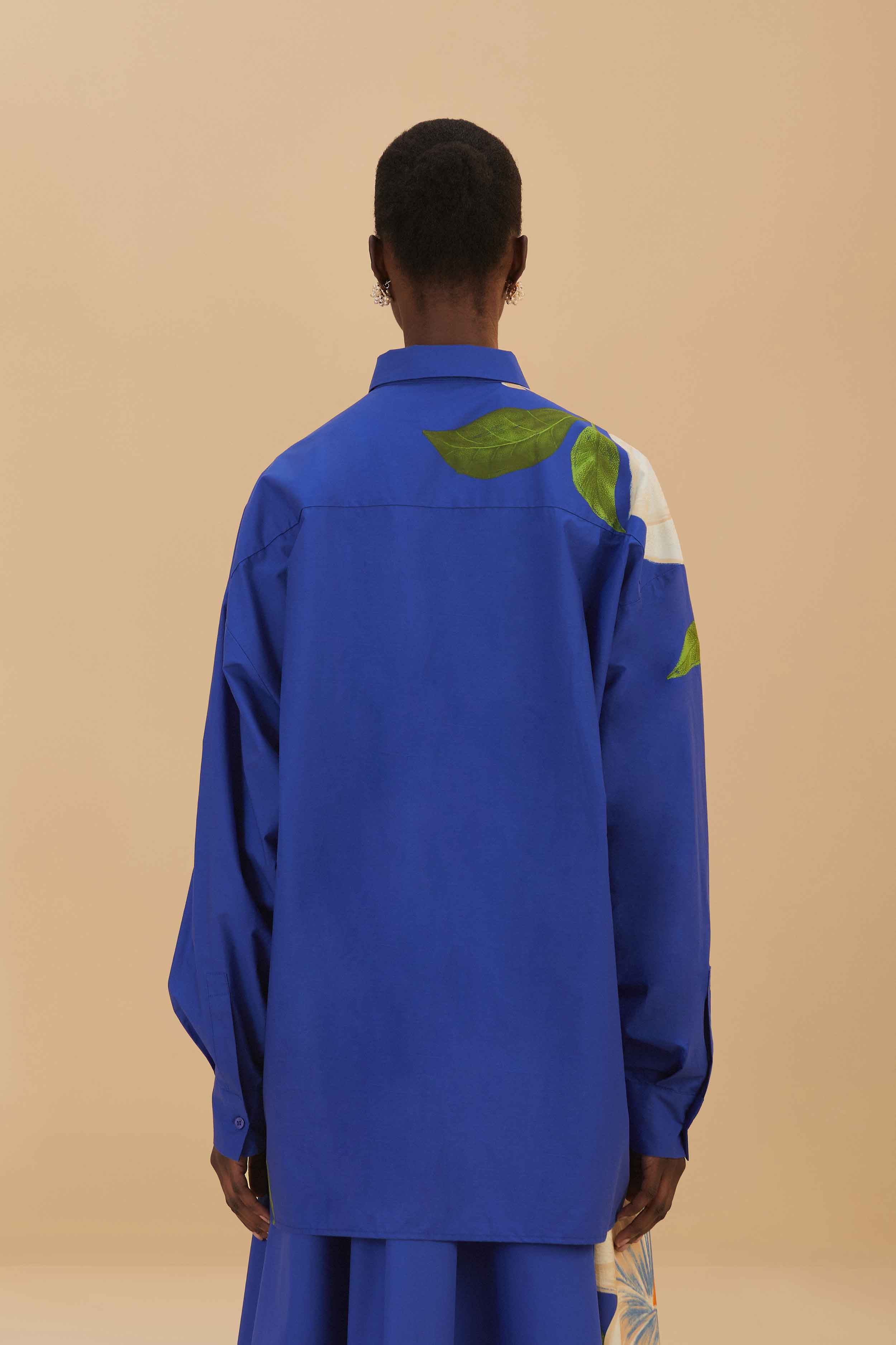 Blue Flower Shirt - Image 6