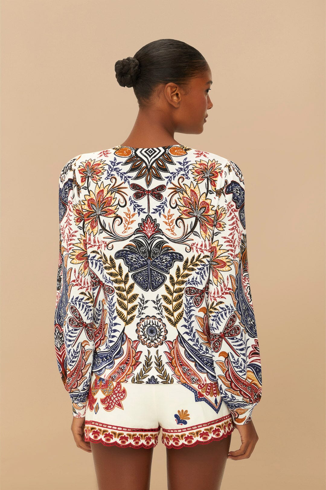 Off-White Boho Glam Knit Cardigan - Image 3