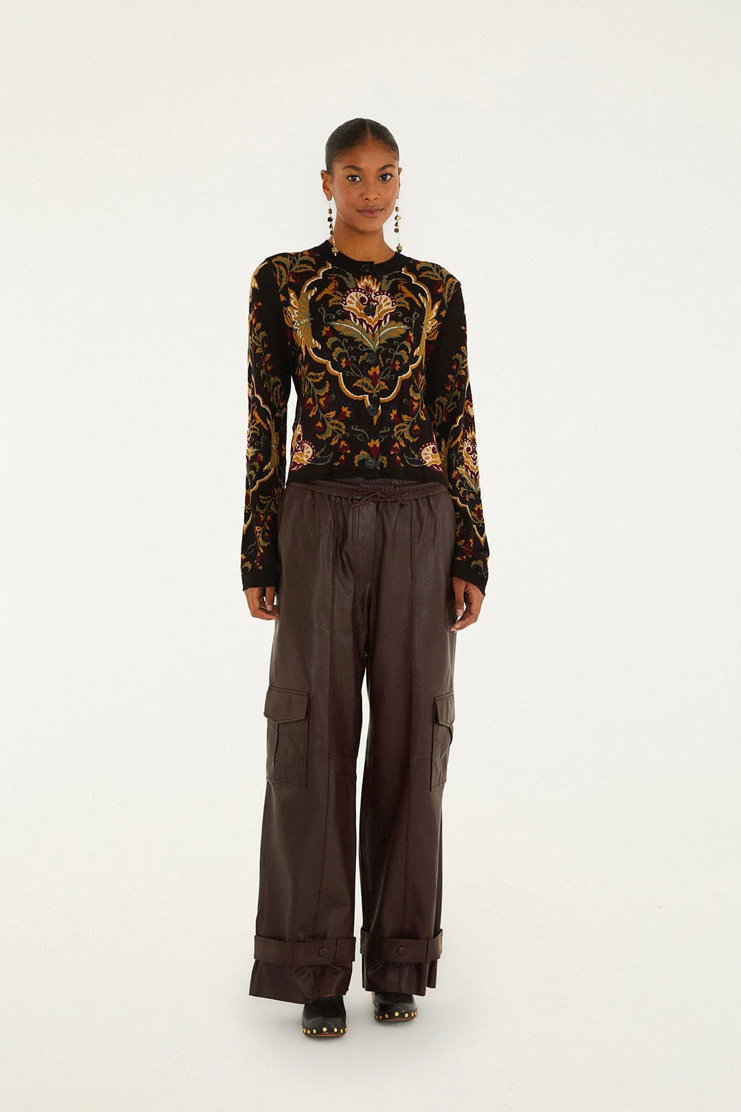 Burgundy Leather Pants