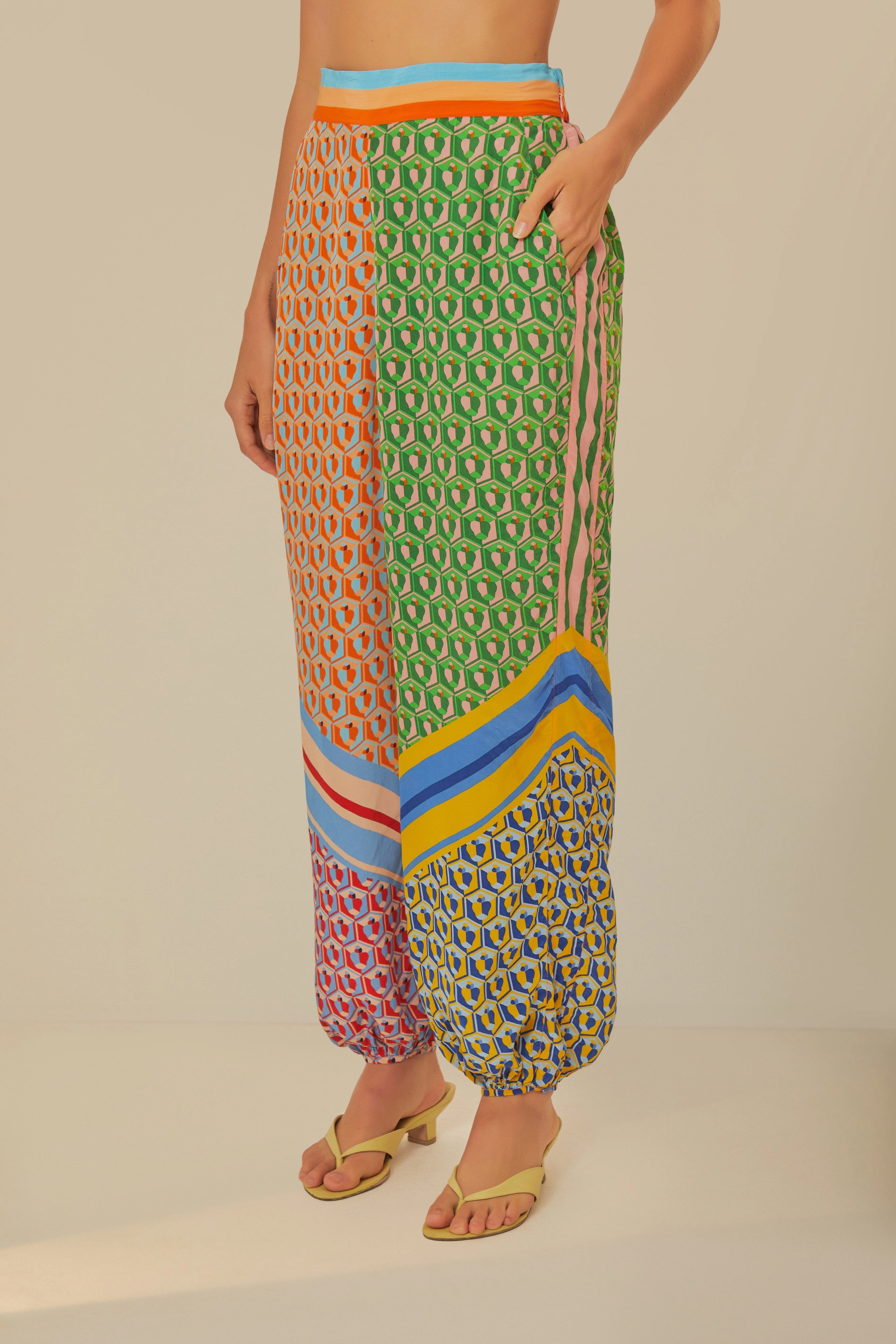 Mixed Cashew Scarf Pants - Image 2