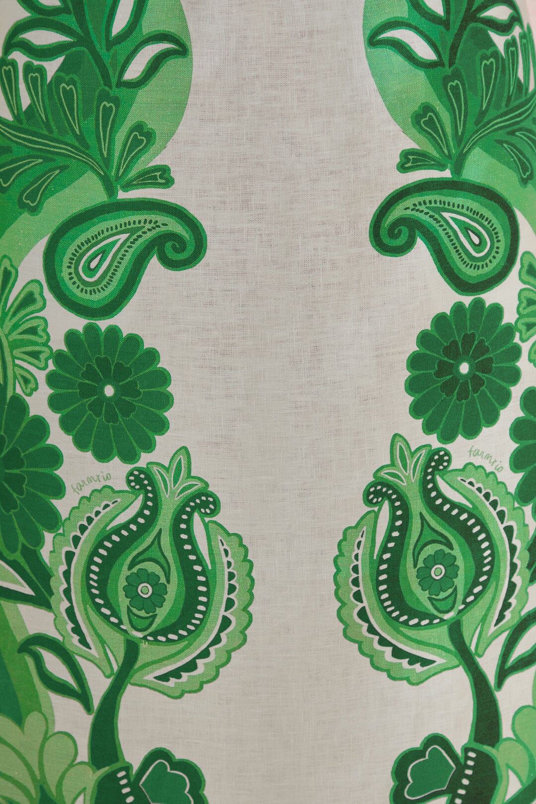 Green Color Festival Euroflax™ Midi Skirt - Image 6