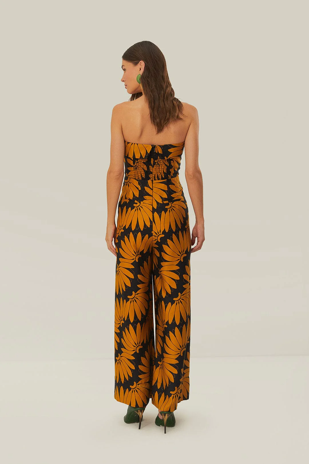COPABANANA YELLOW STRAPLESS JUMPSUIT - Image 4