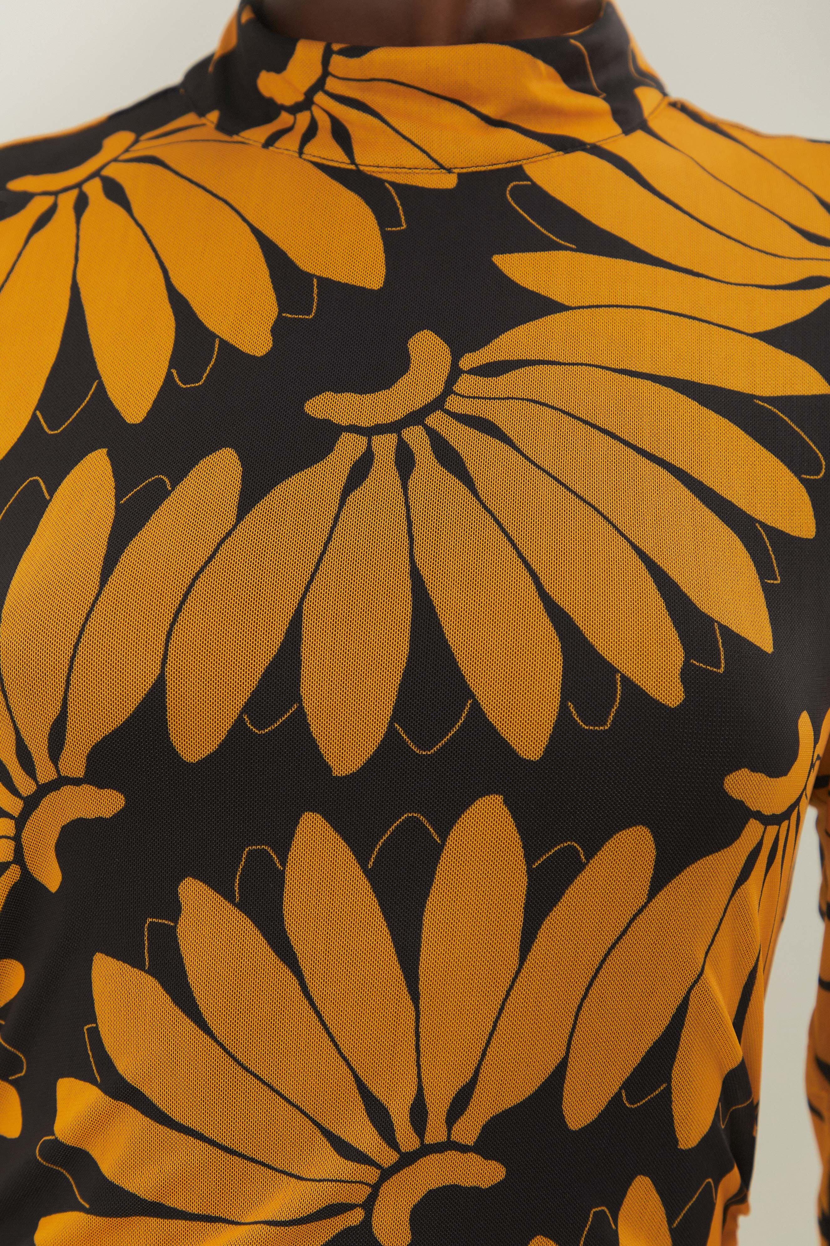 COPABANANA YELLOW TULLE MIDI DRESS - Image 6