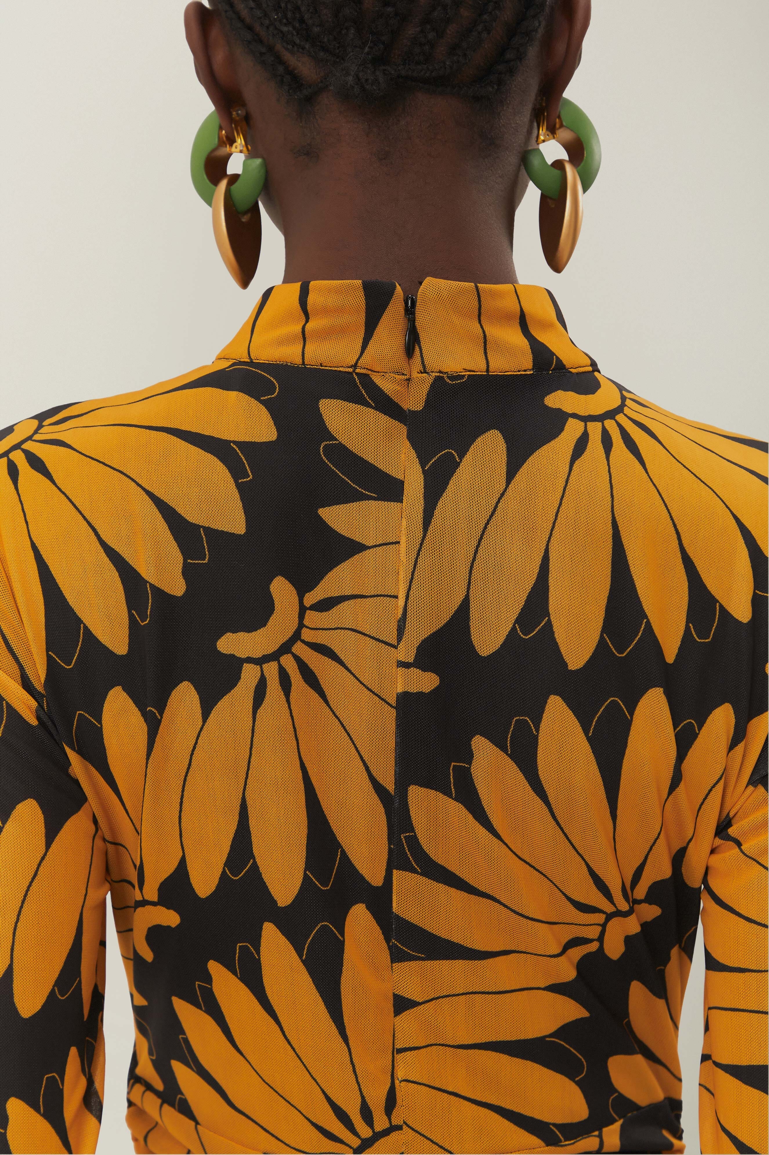 Yellow Copabanana Tulle Midi Dress - Image 3