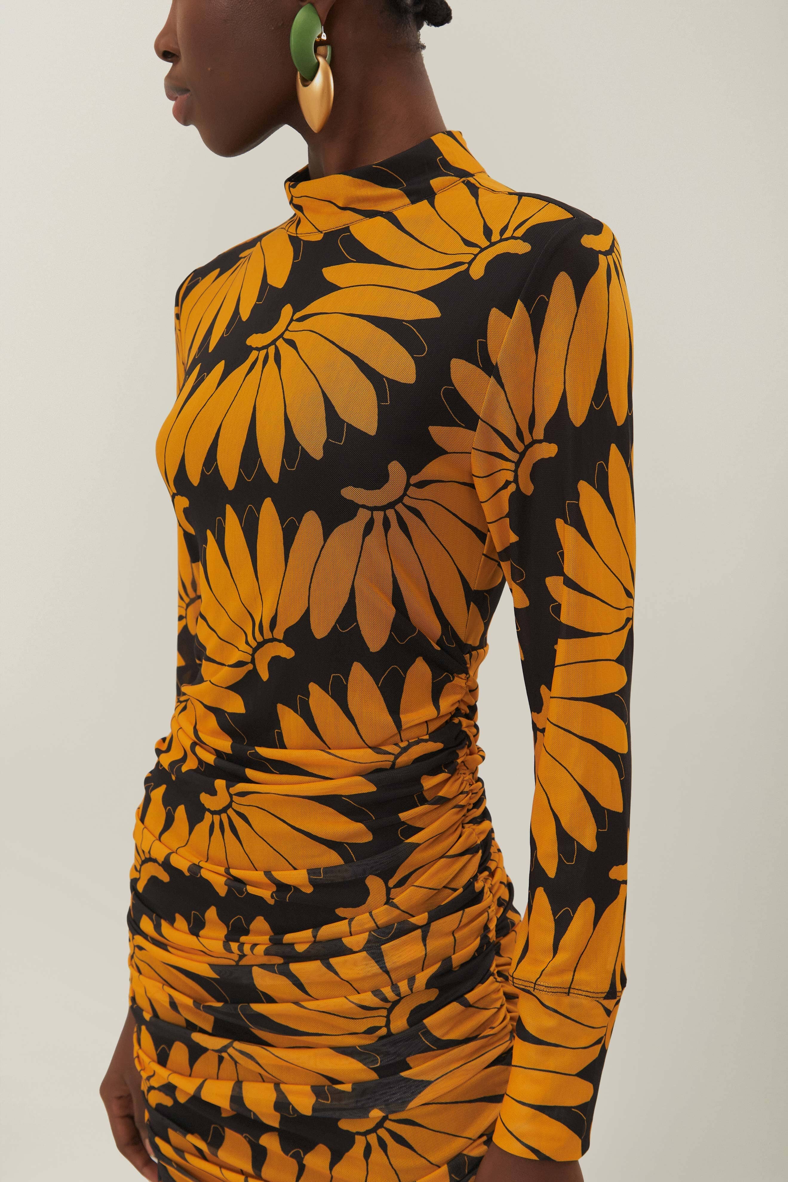 Yellow Copabanana Tulle Midi Dress - Image 5