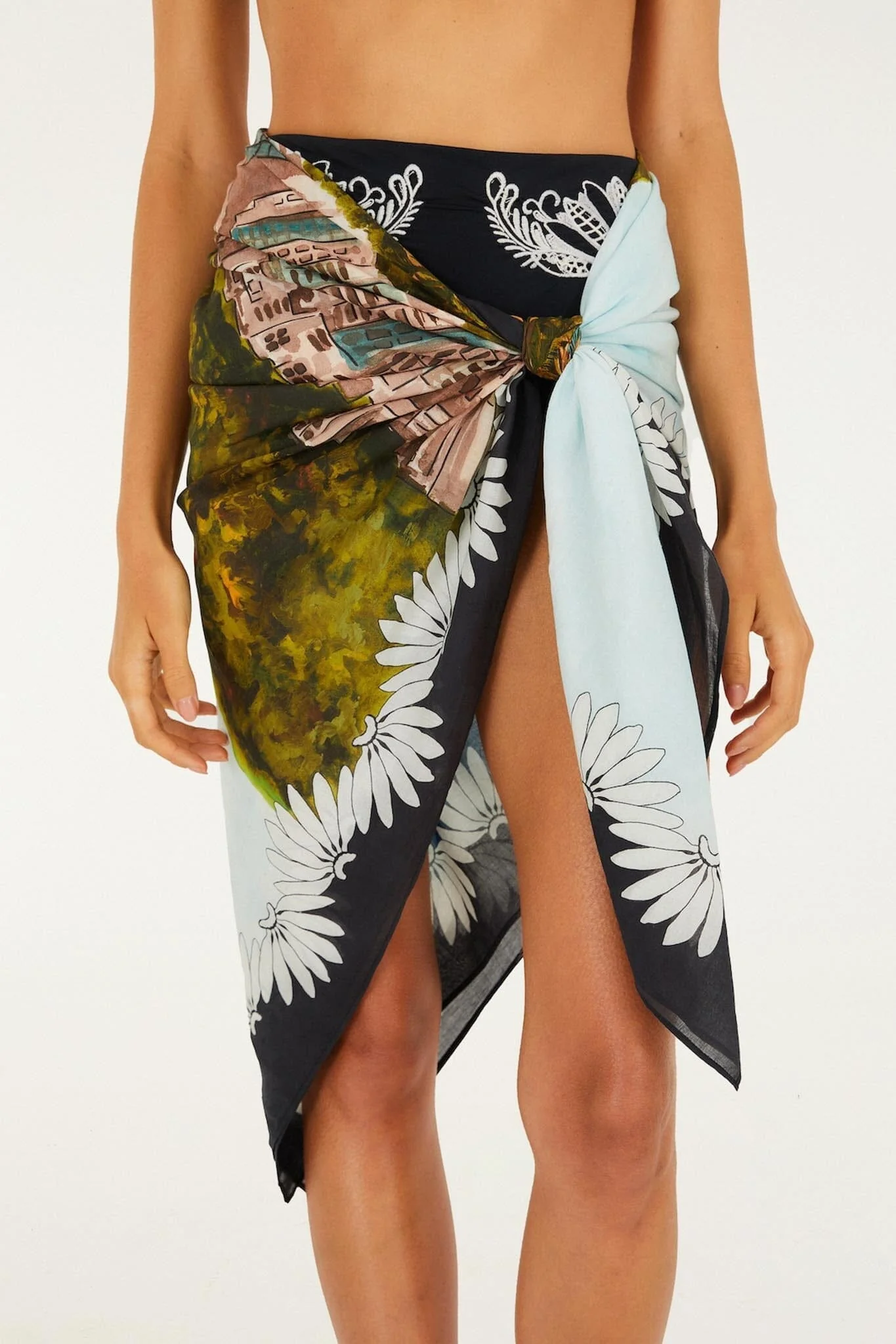 Multicolor Copacabana Beach Sarong - Image 2