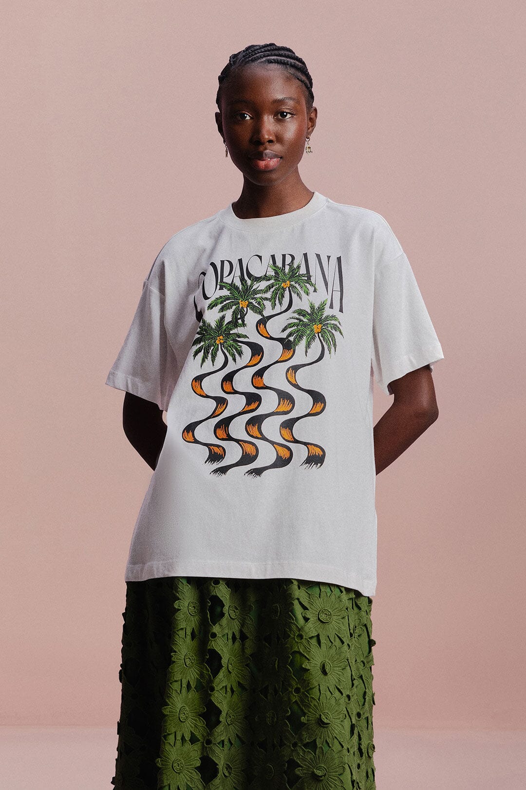 COPACABANA OFF-WHITE RELAXED T-SHIRT