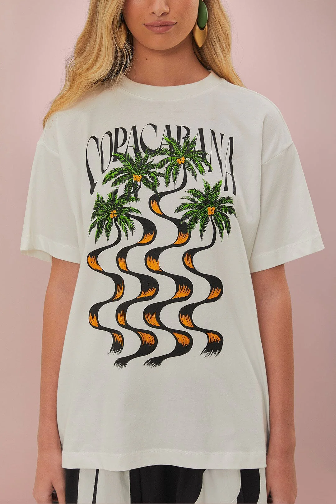 Off-White Copacabana Relaxed Organic Cotton T-Shirt - Image 3