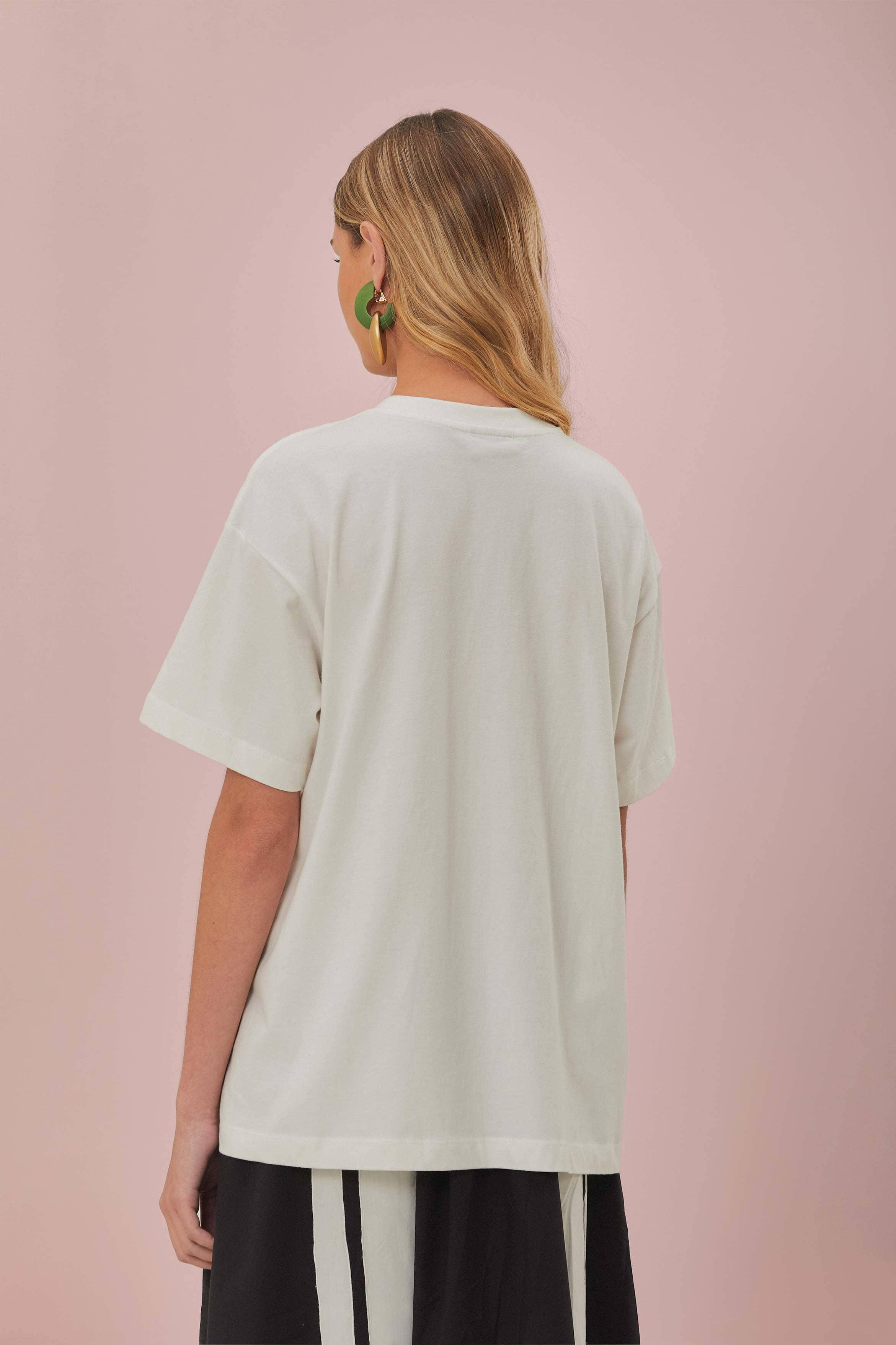 Off-White Copacabana Relaxed Organic Cotton T-Shirt - Image 4