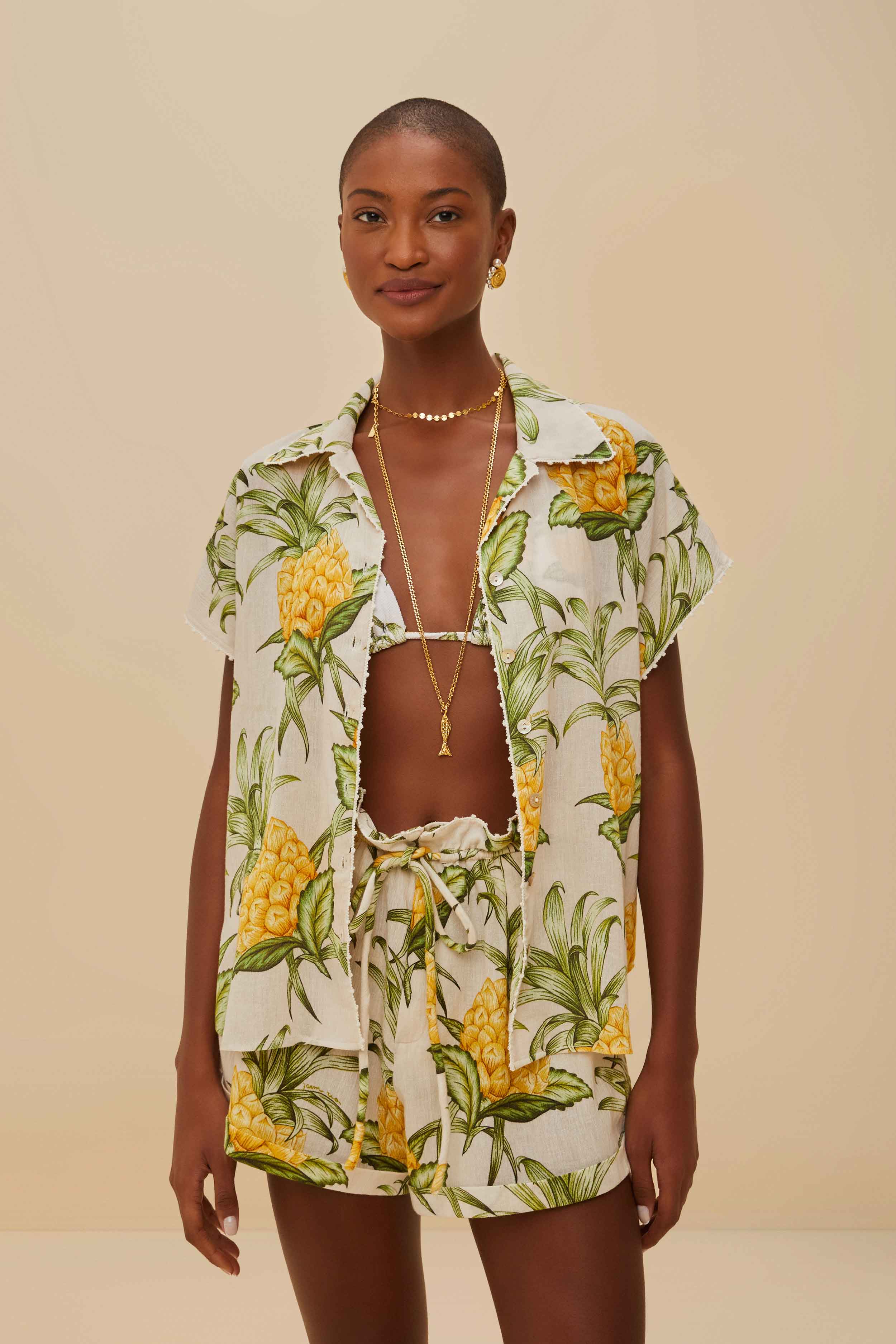 Off-White Delicate Pineapple Short - Image 3