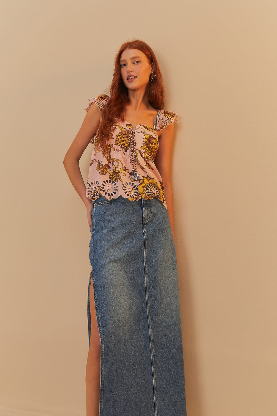 DENIM LONG SKIRTS - Image 3