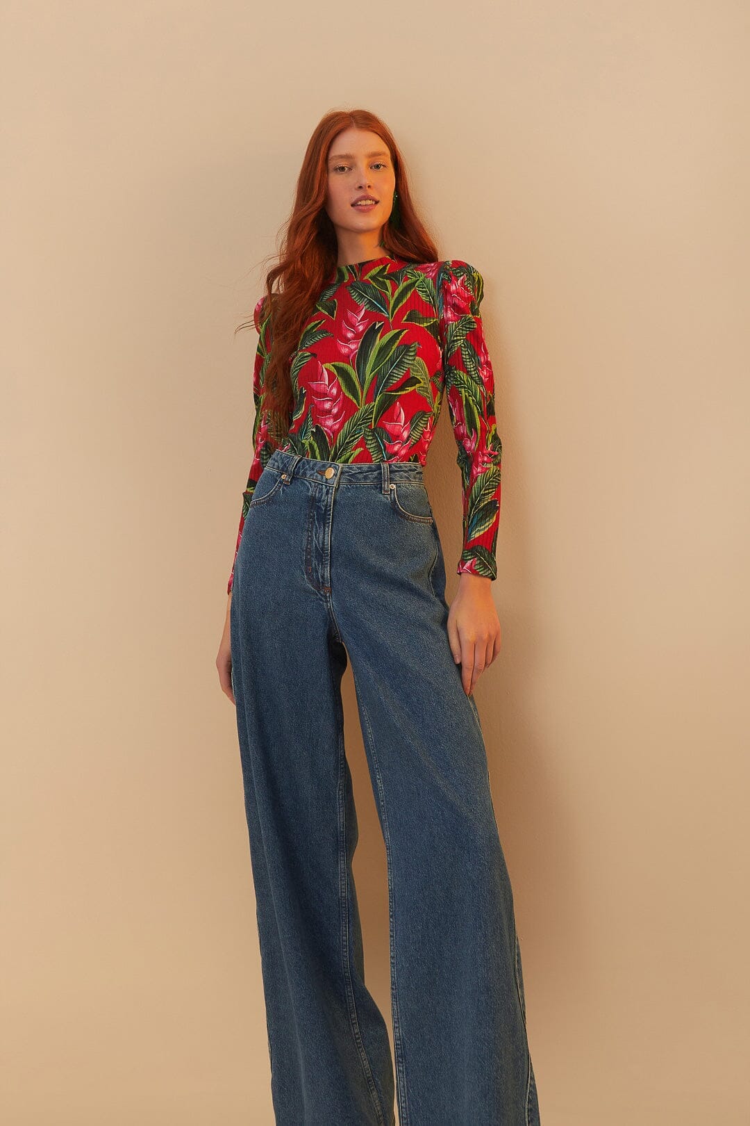 Denim High Waist Pants - Image 3