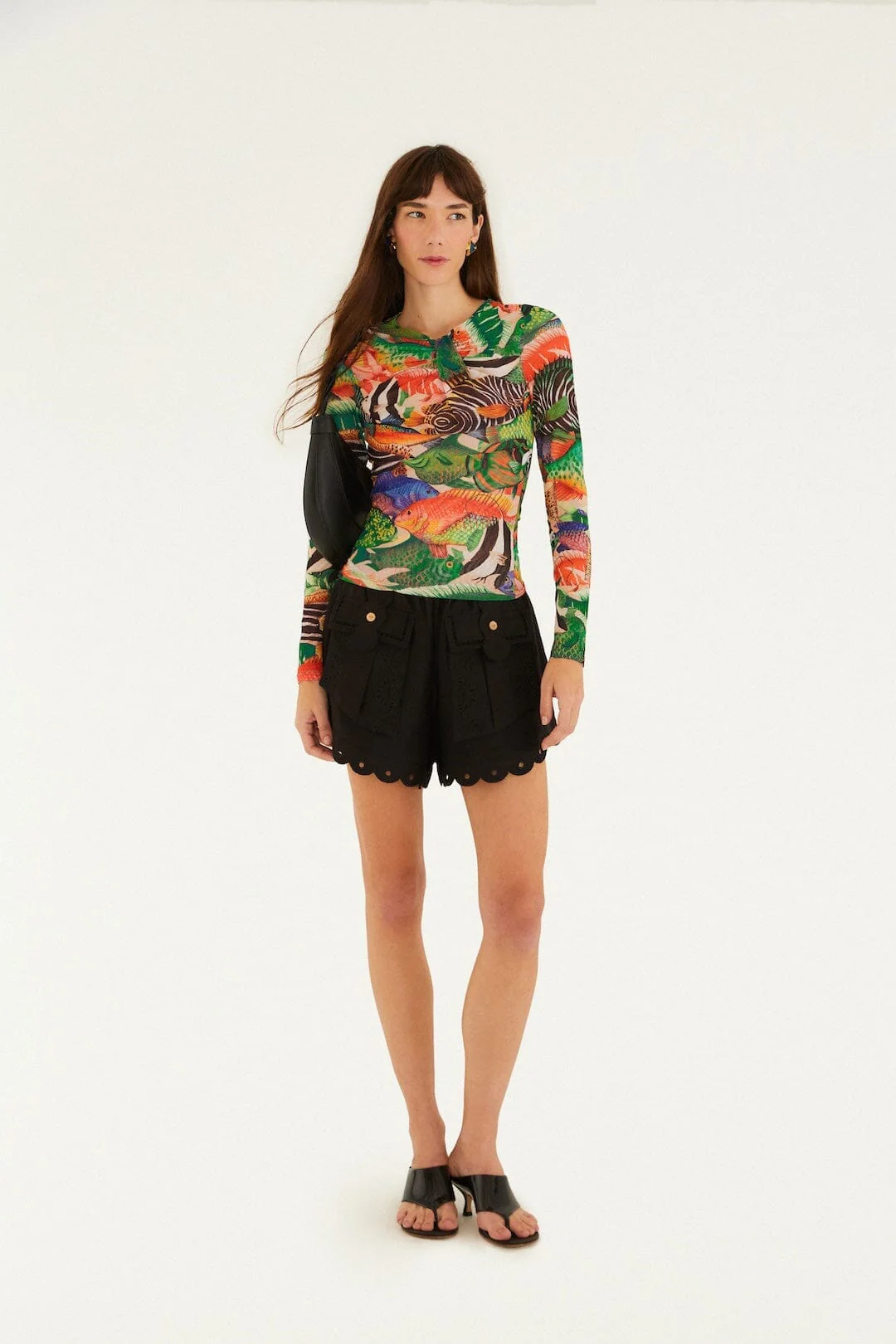 Multicolor Fish Sea Tule Blouse - Image 4