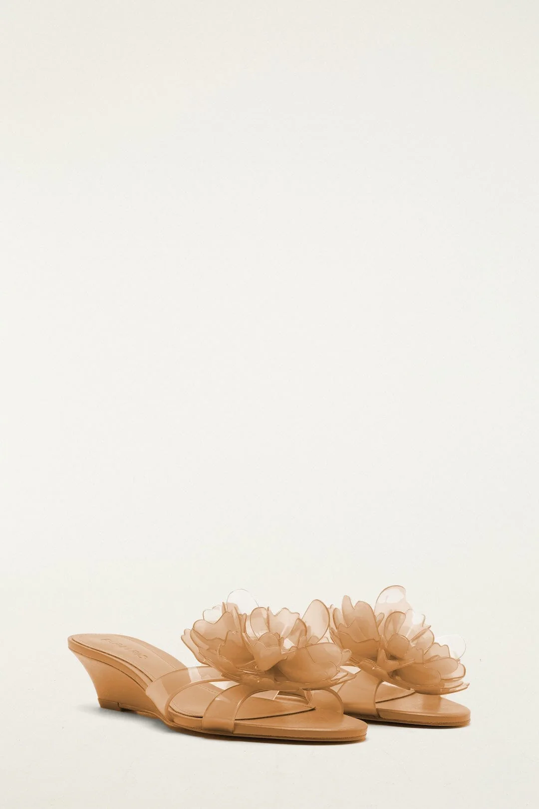 Orange Jelly Flower Wedge Sandal - Image 3