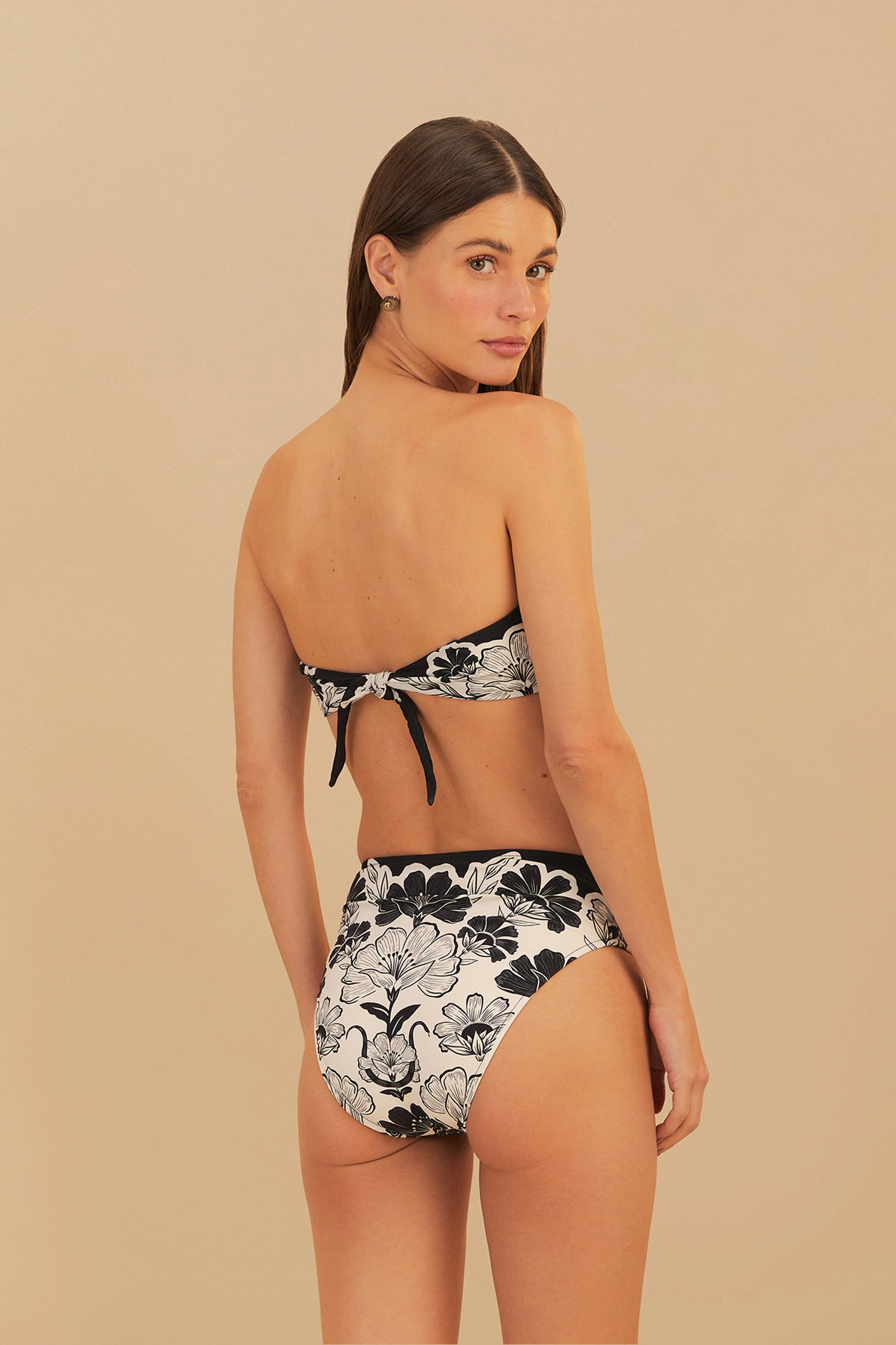 FLOWER LEOPARDS HIGH WAIST FULL BIKINI BOTTOM - Image 3