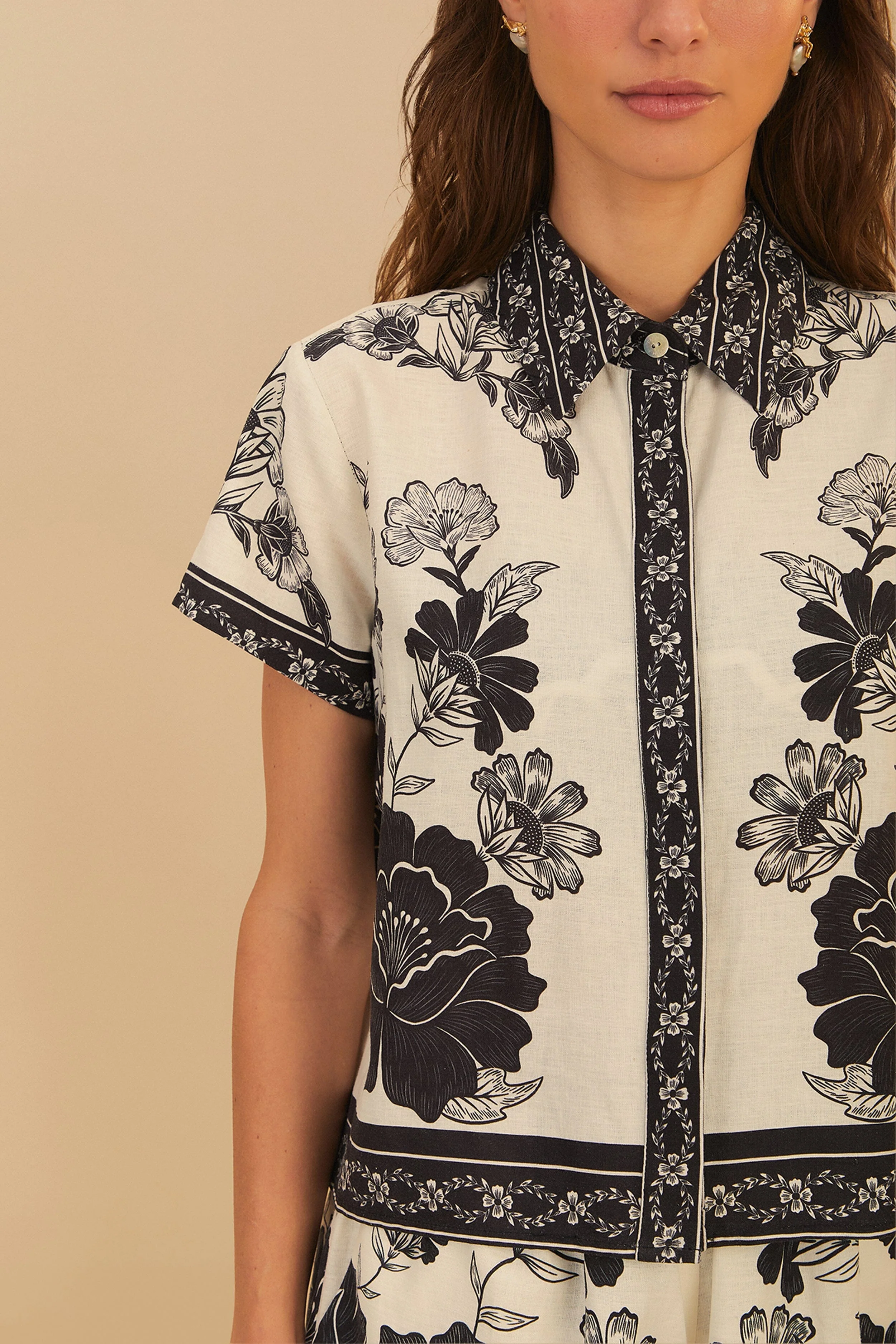 Off-White Flower Leopards Shirt - Image 3