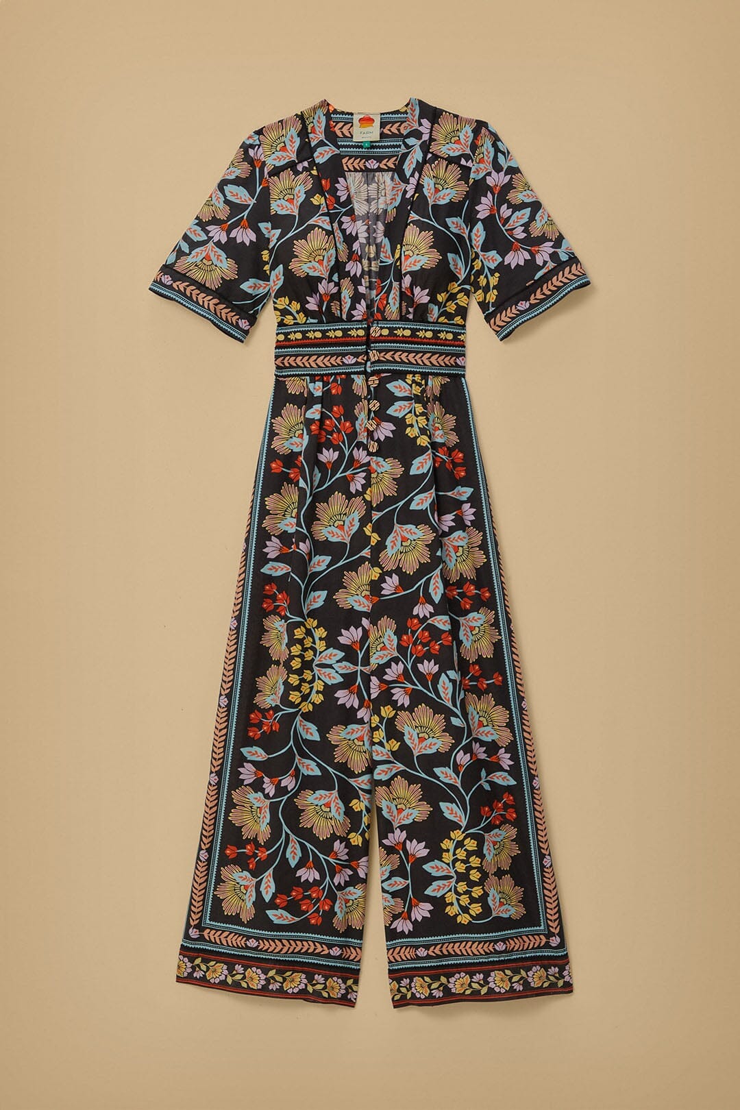 Flowery Black Jumpsuit - Image 7