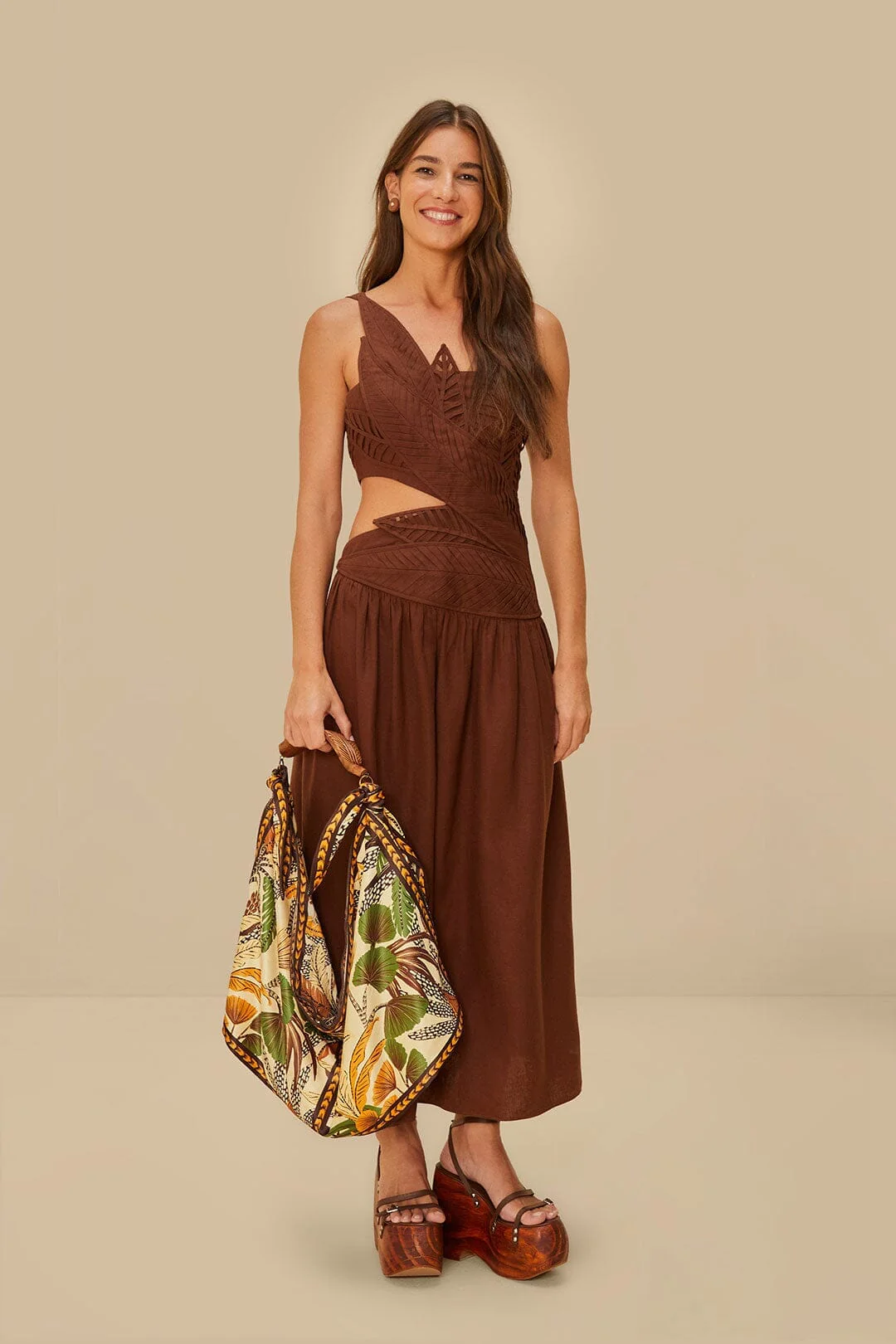 Foliage Sketch Scarf Tote Bag - Image 4