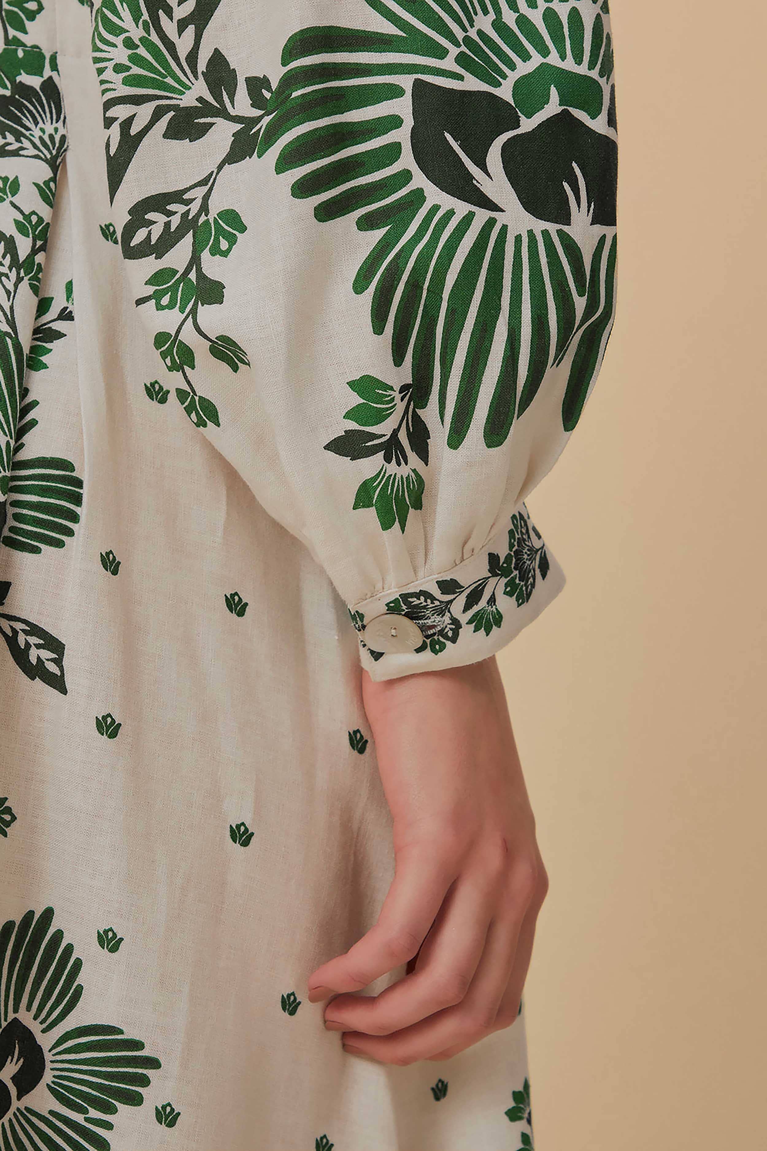 Forest Soul Off-White Maxi Dress - Image 6