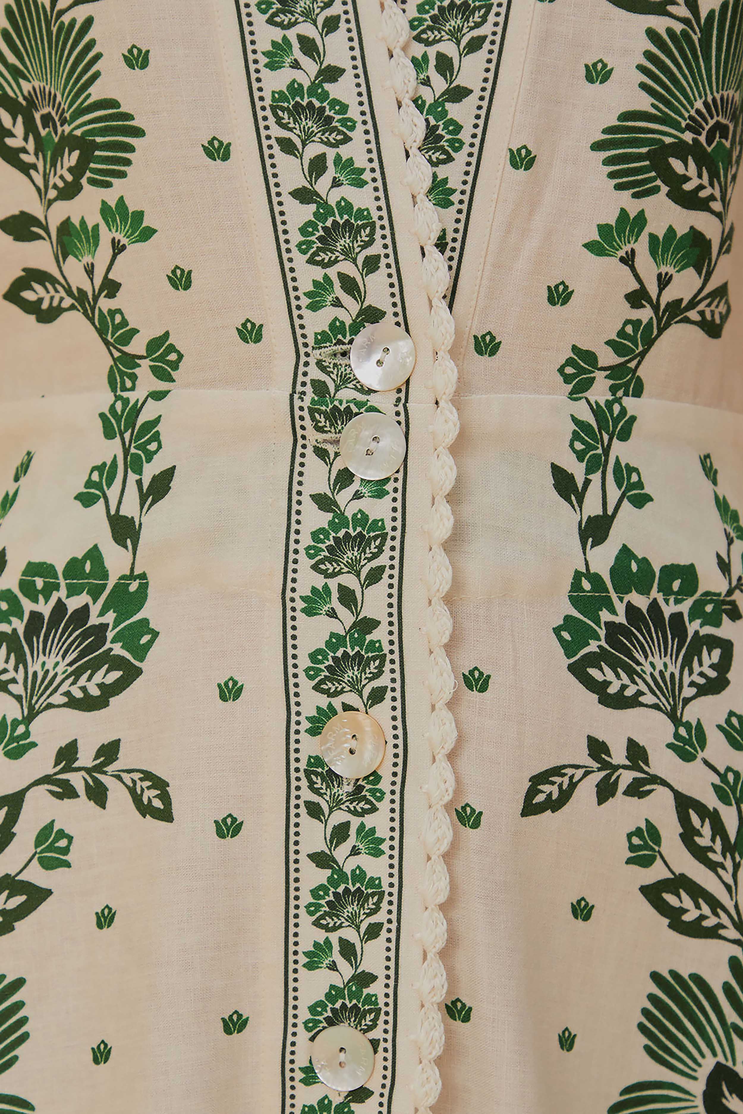 Forest Soul Off-White Maxi Dress - Image 7