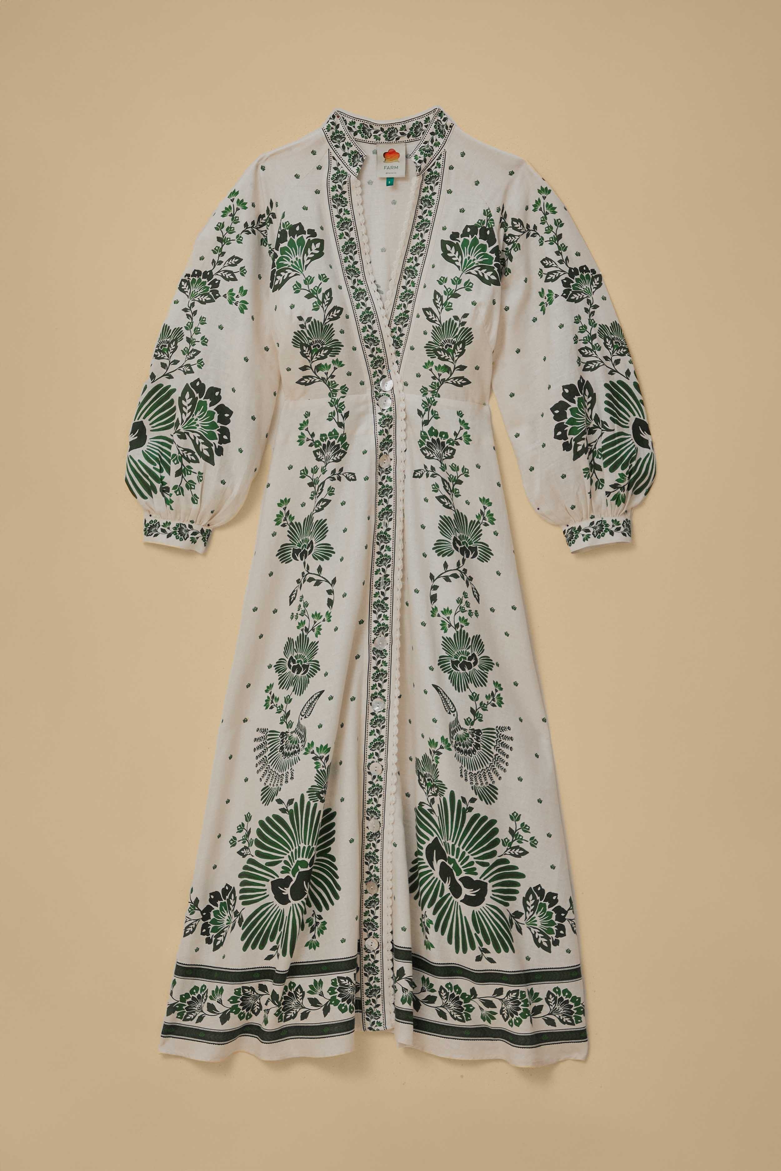 Forest Soul Off-White Maxi Dress - Image 8