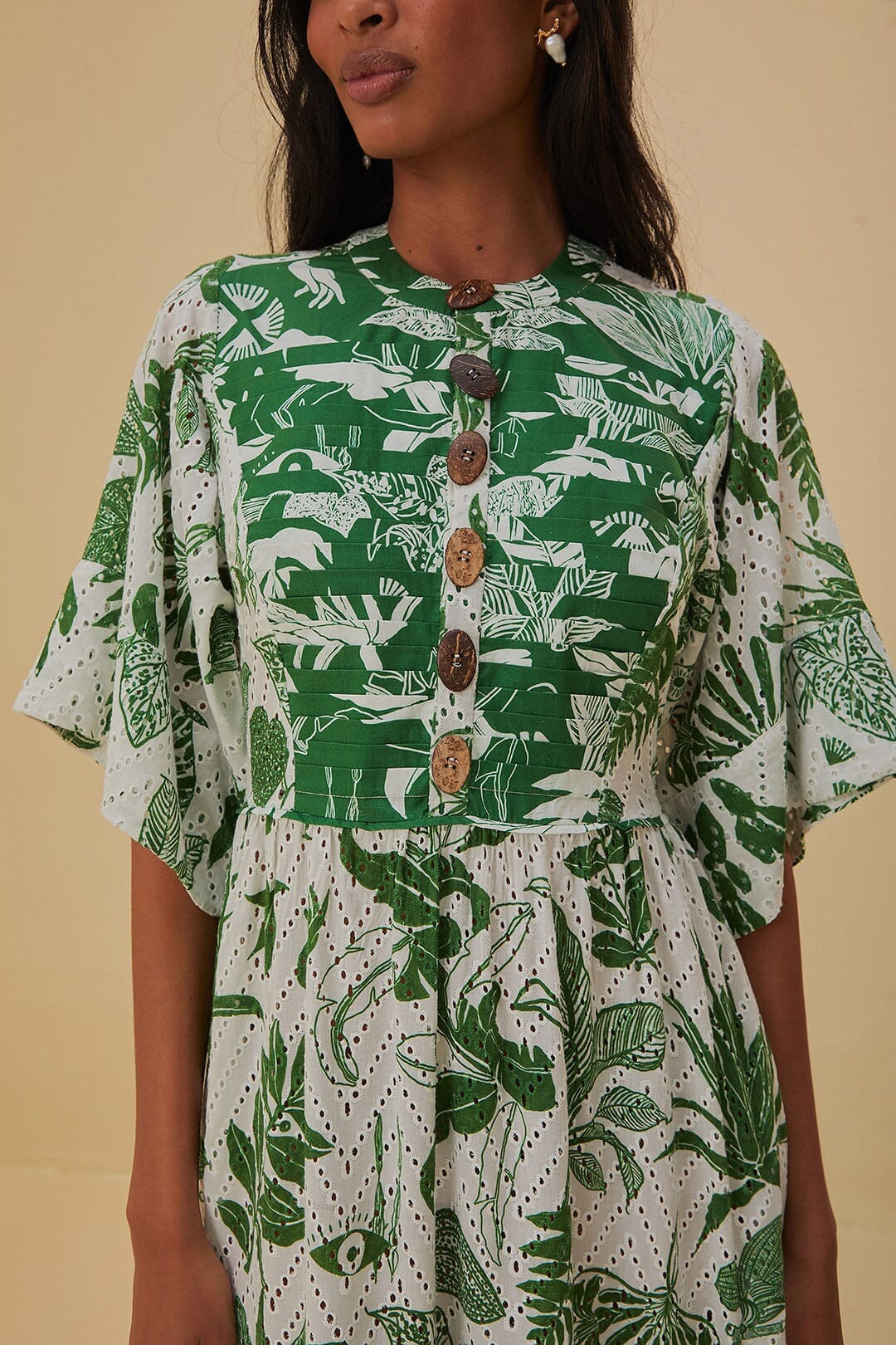 Forest Soul Short Sleeve Midi Dress - Image 3