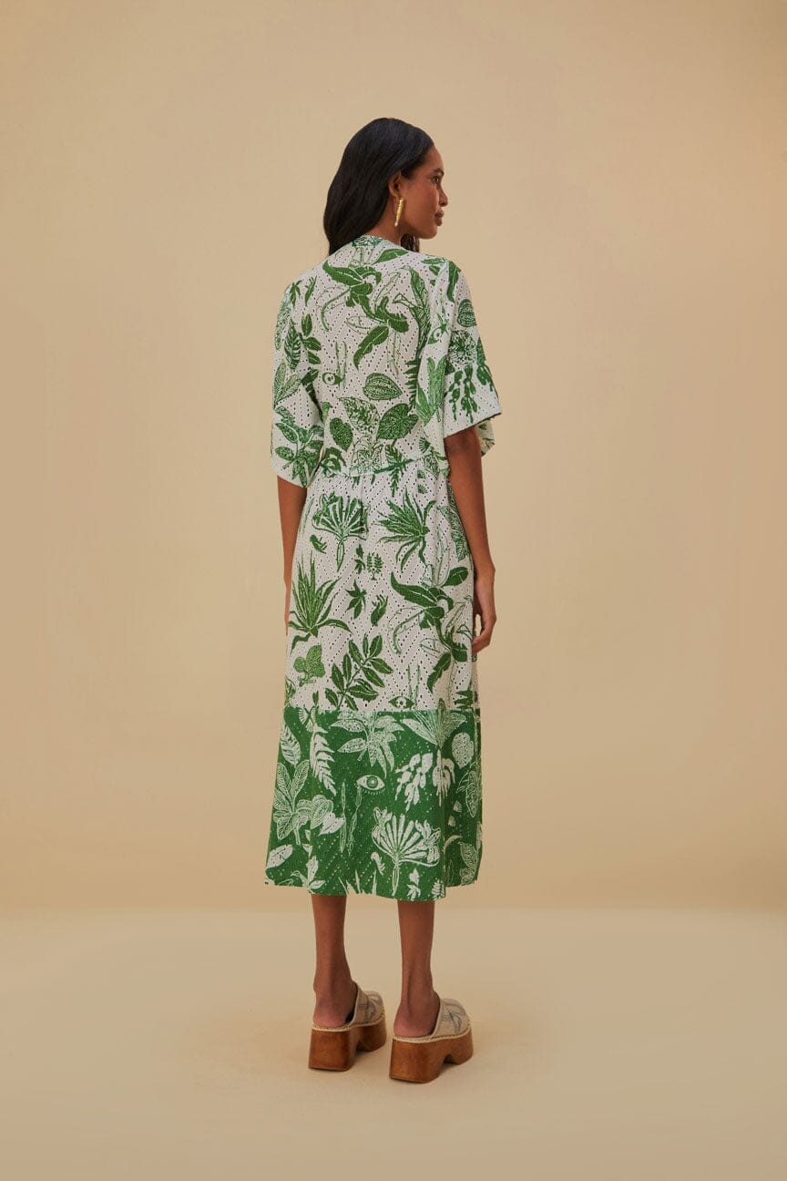 Forest Soul Short Sleeve Midi Dress - Image 4