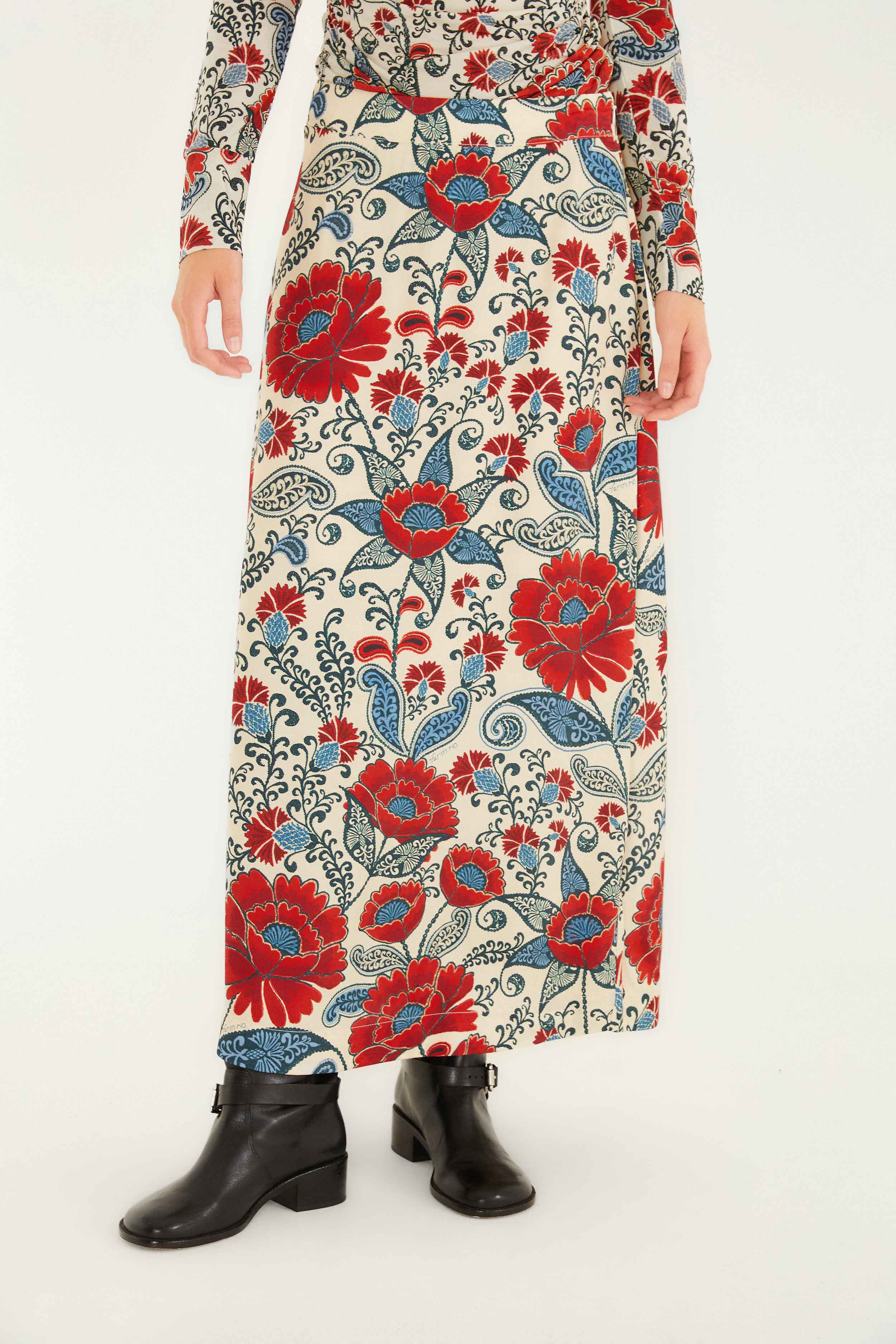 Sand Francesca Lenzing™ Ecovero™ Viscose Maxi Skirt - Image 2