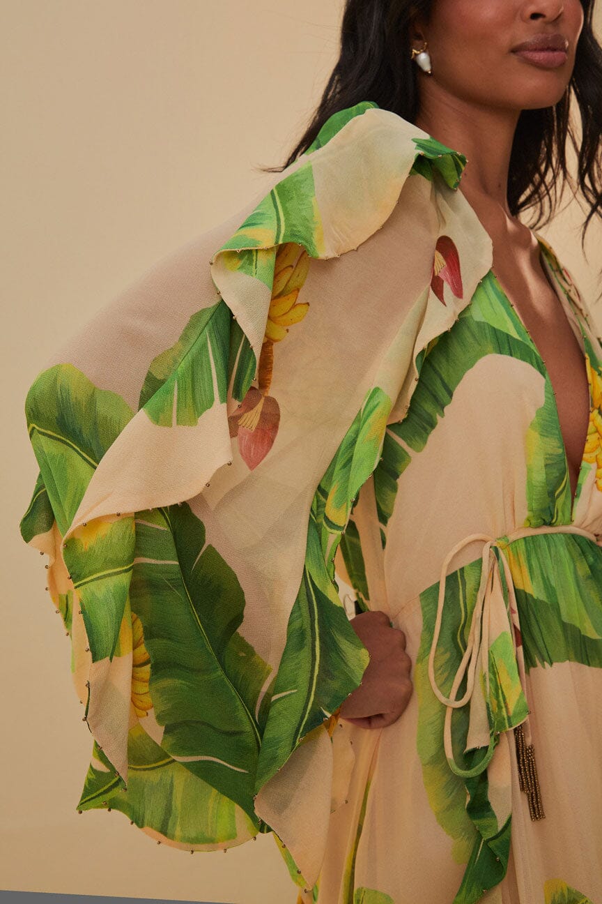 Beige Fresh Bananas Maxi Dress - Image 3