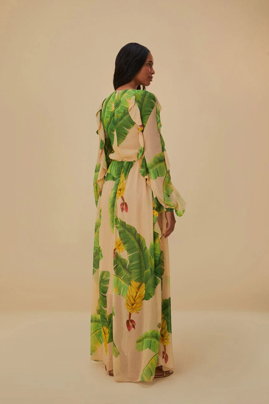 Beige Fresh Bananas Maxi Dress - Image 4
