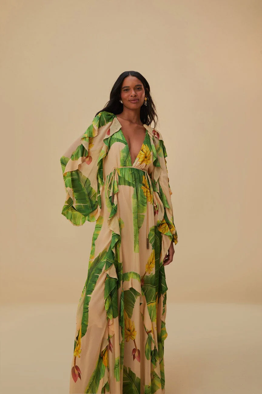 Beige Fresh Bananas Maxi Dress - Image 5