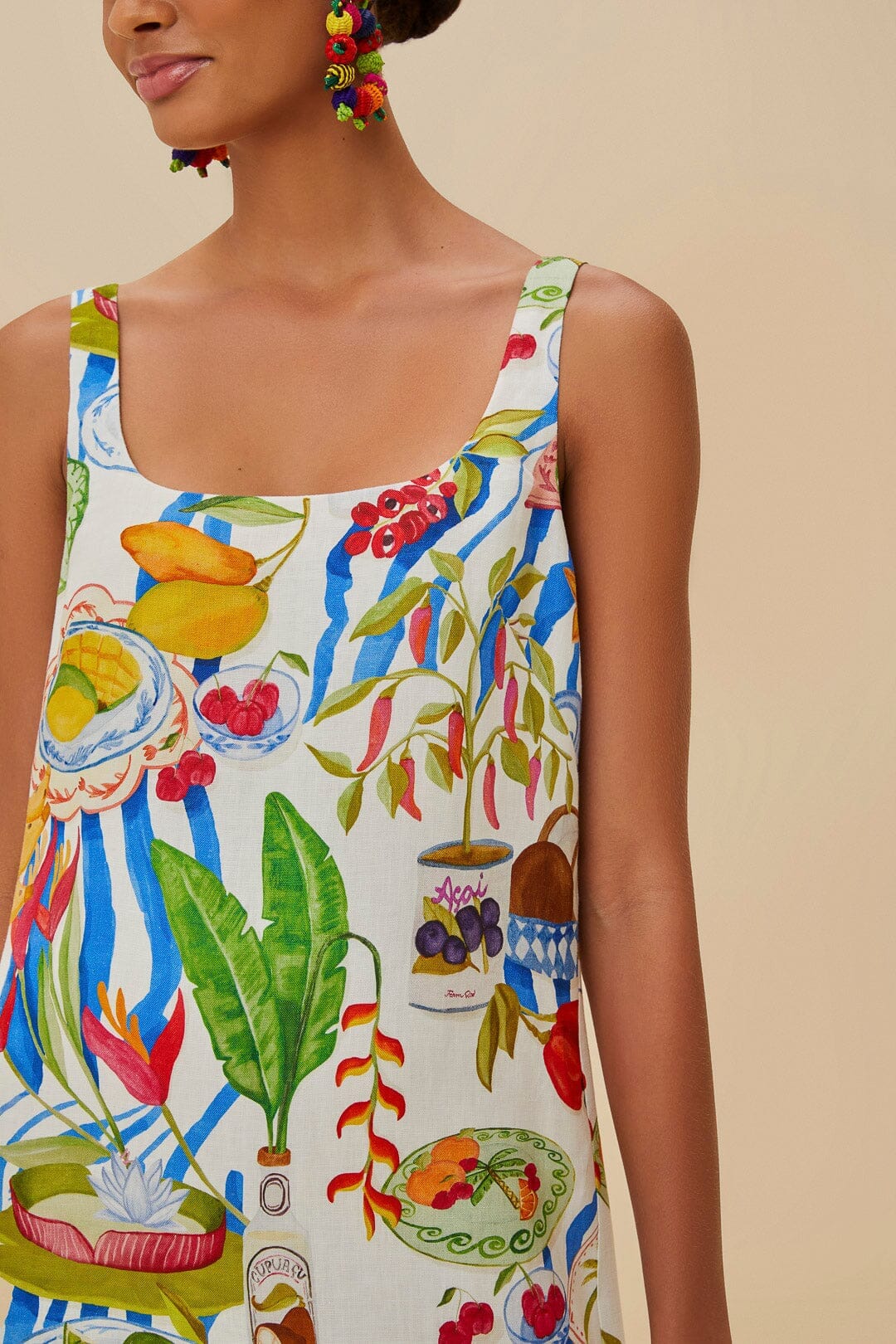 Off-White Fresh Table Euroflax™ Premium Linen Mini Dress - Image 2