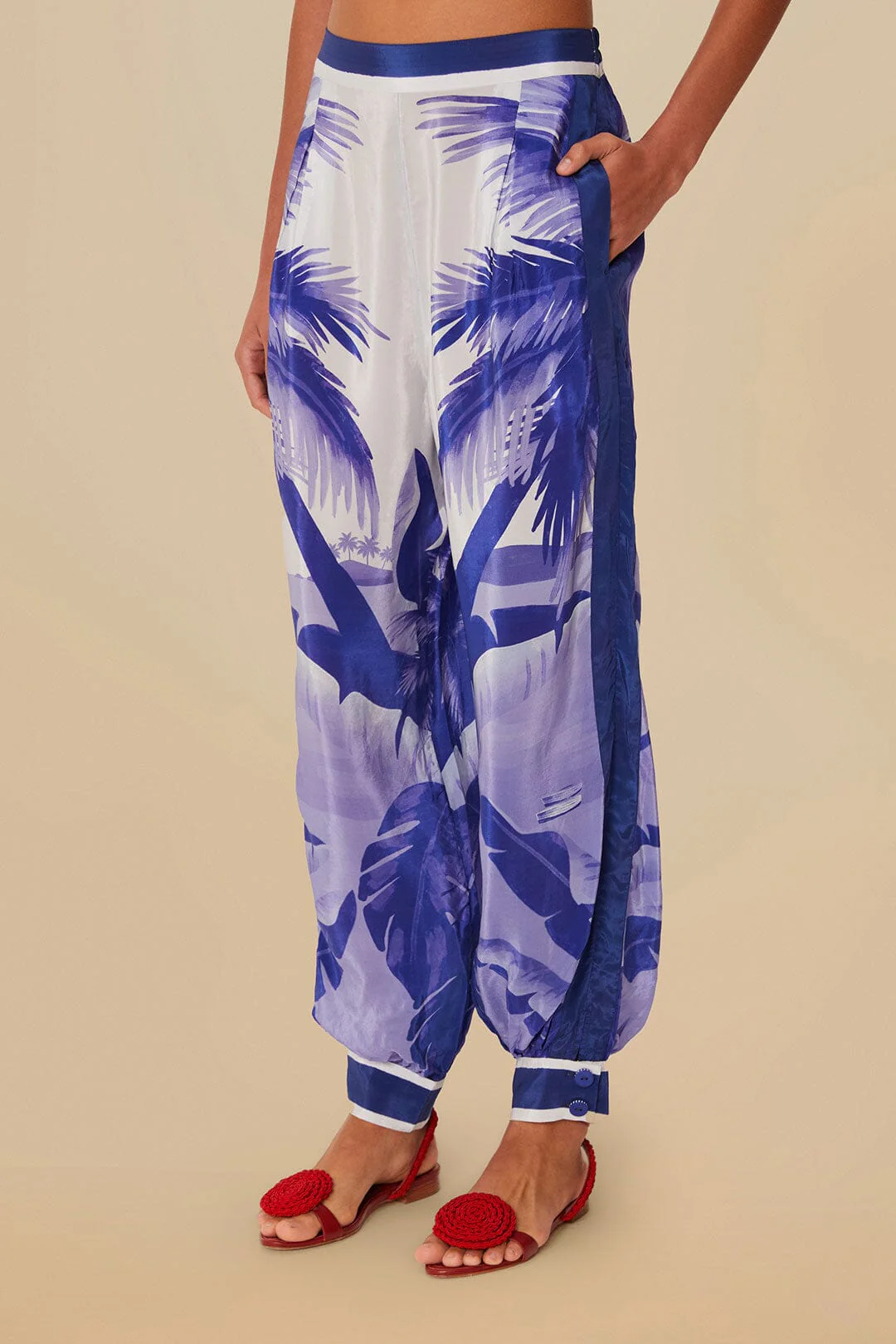 Blue Fresh Table Scarf Pajama Pants - Image 2